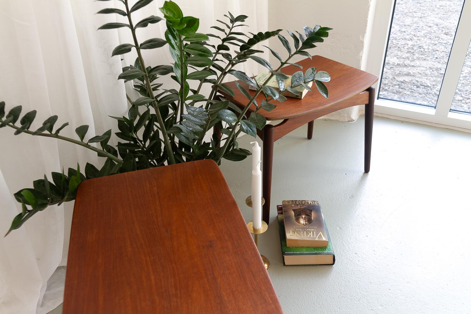 Vintage Danish Teak Fußhocker von Sigfred Omann für Ølholm 1950s. 2er Set. im Angebot 12
