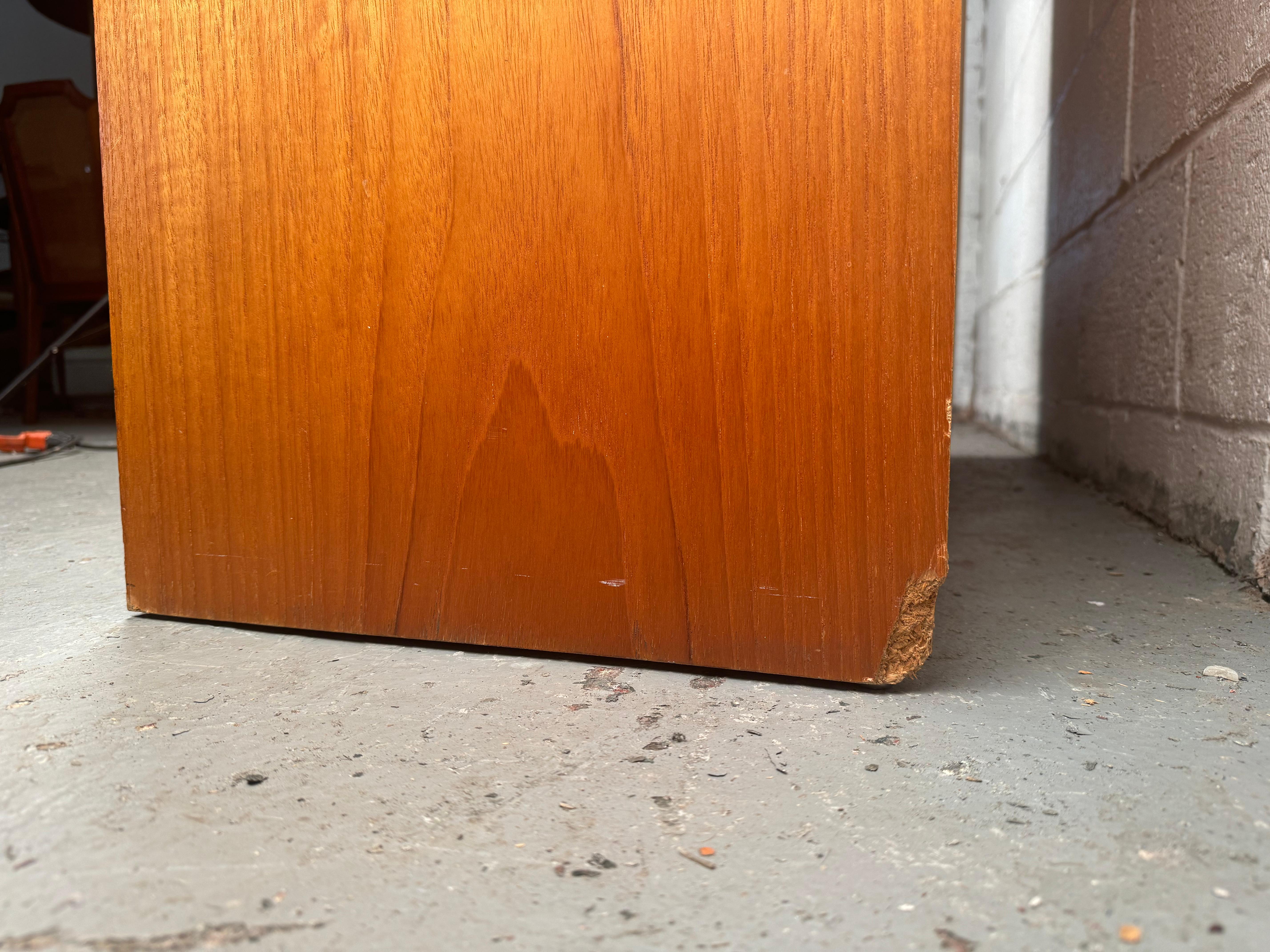Campaign Style Danish Teak Gentleman's Dresser For Sale 10