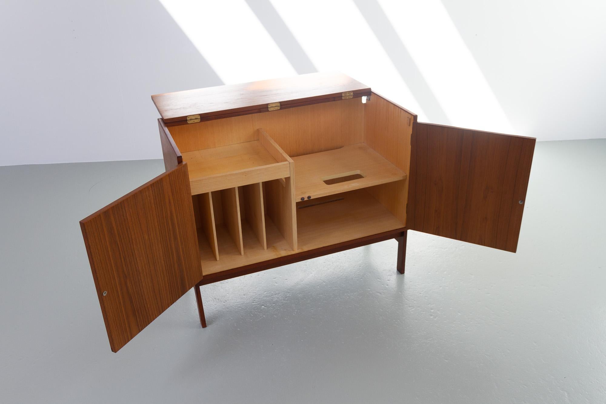 Mid-20th Century Vintage Danish Teak Hifi Cabinet by HG Furniture, 1960s
