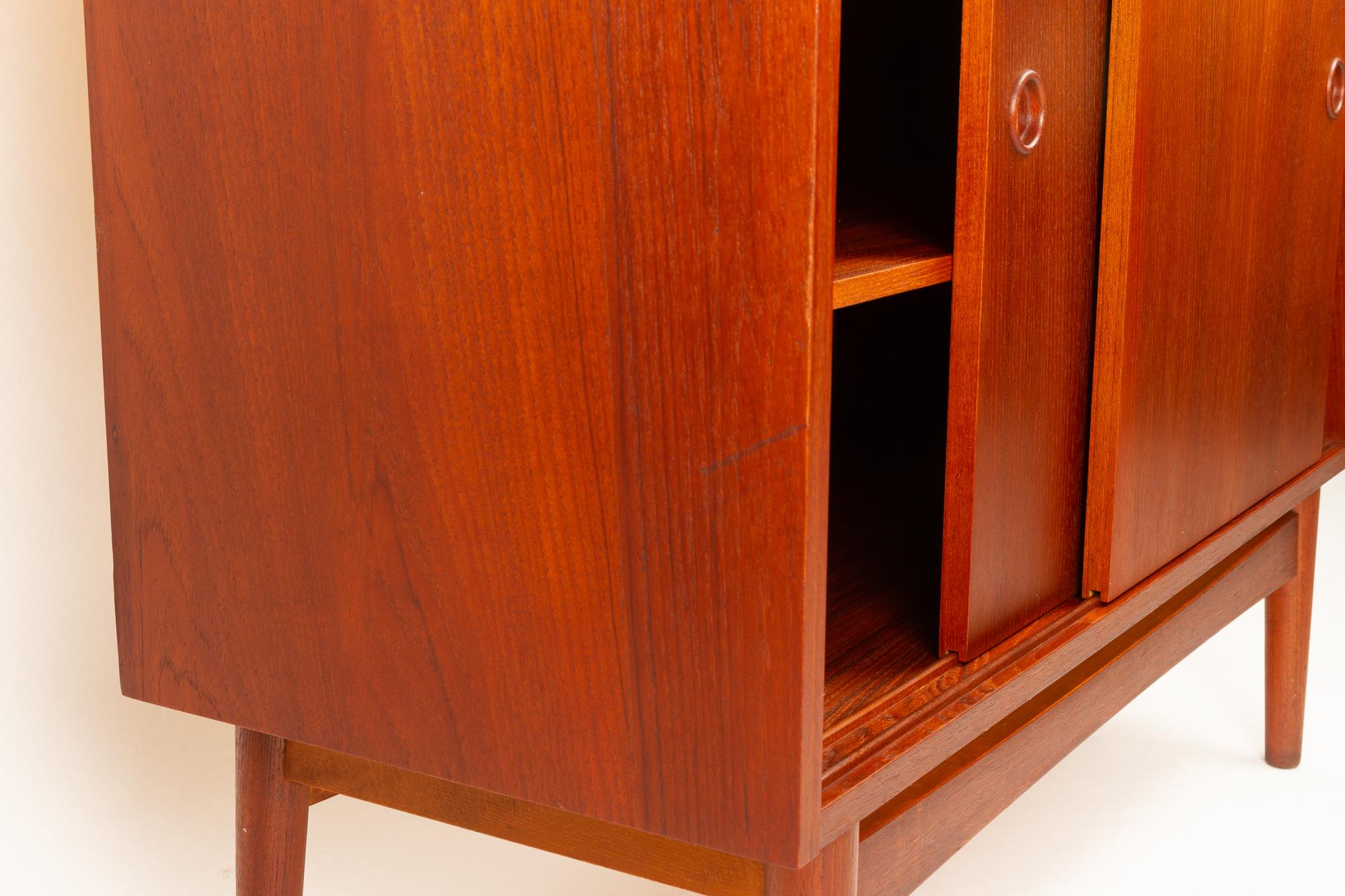 Vintage Danish Teak High Secretaire by Johannes Sorth, 1960s 10