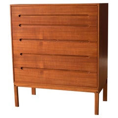 Commode haute danoise vintage en teck par Arne Wahl Iversen