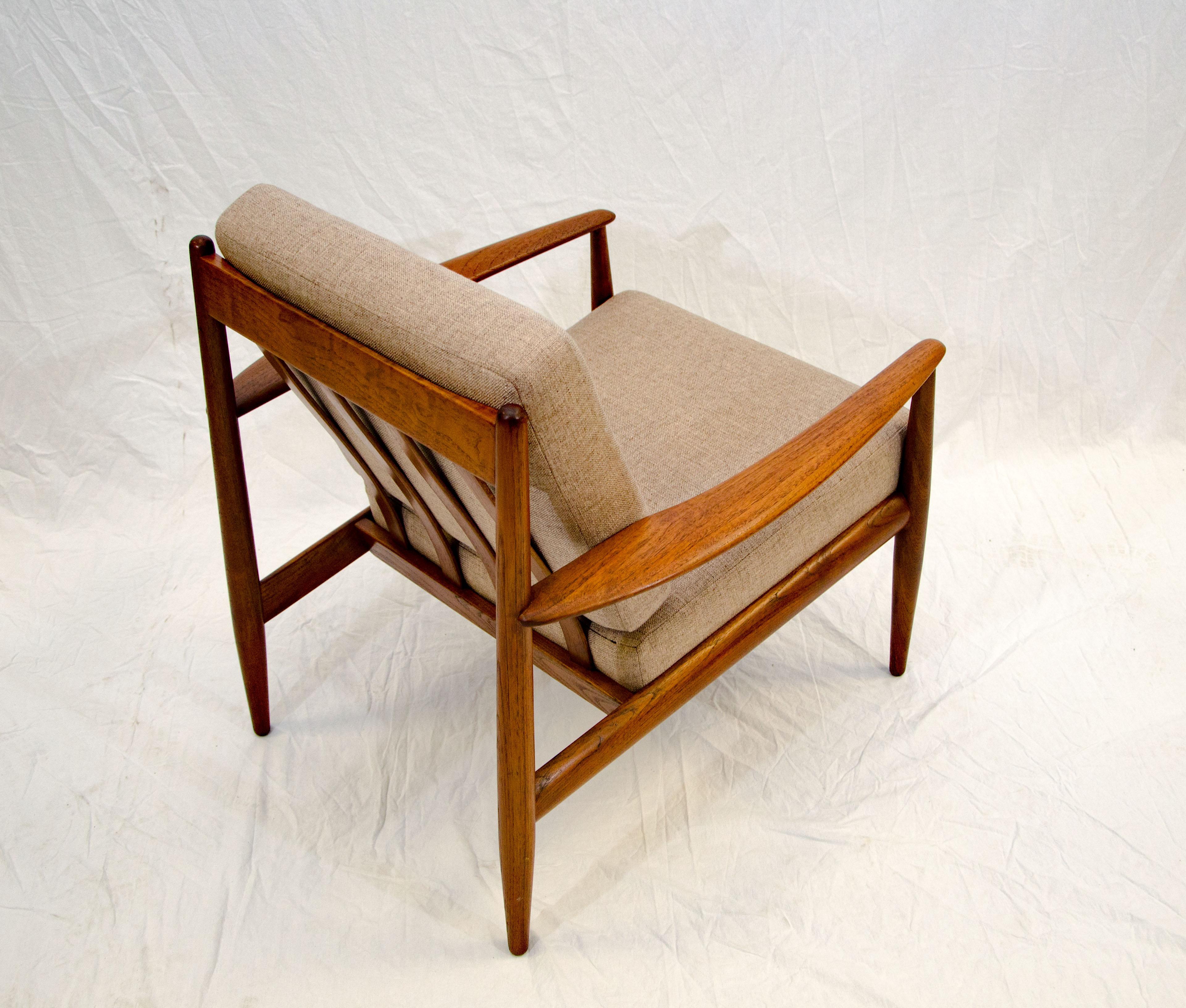 Vintage Danish Teak Lounge Chair, Grete Jalk 4