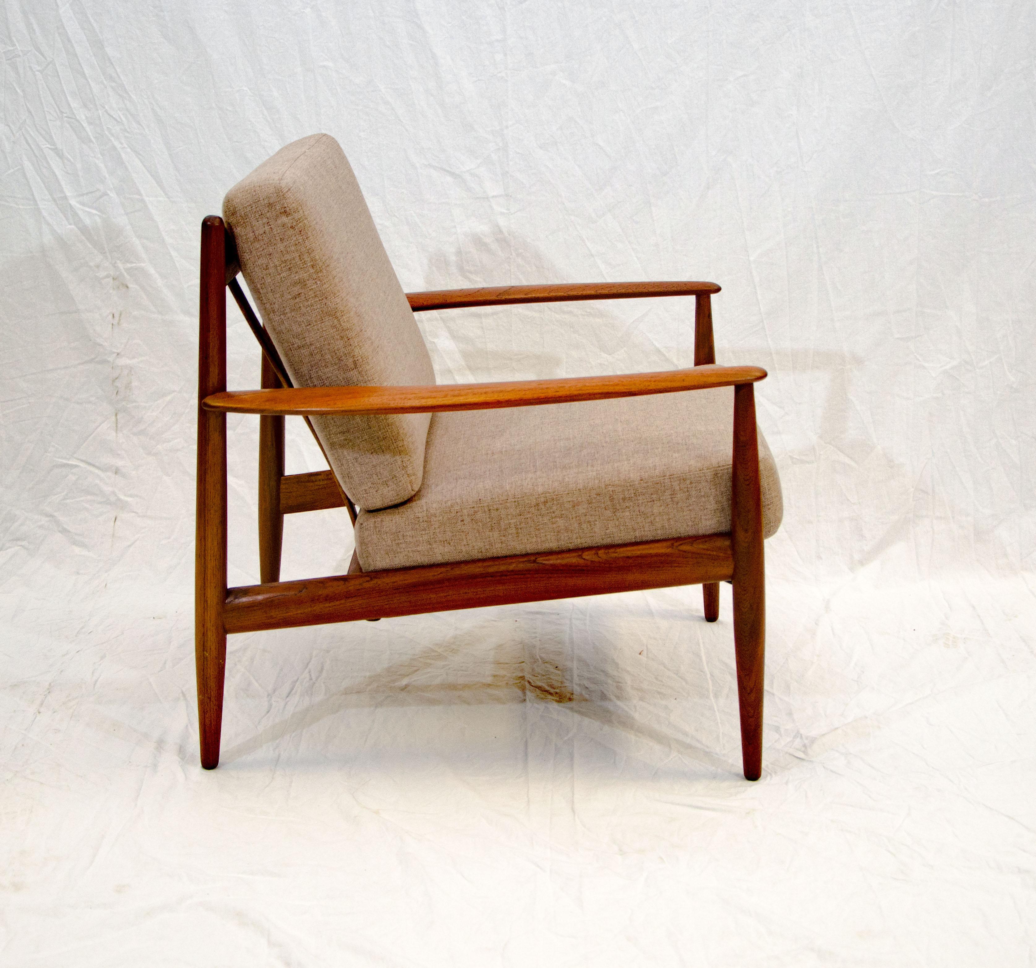 Vintage Danish Teak Lounge Chair, Grete Jalk 5