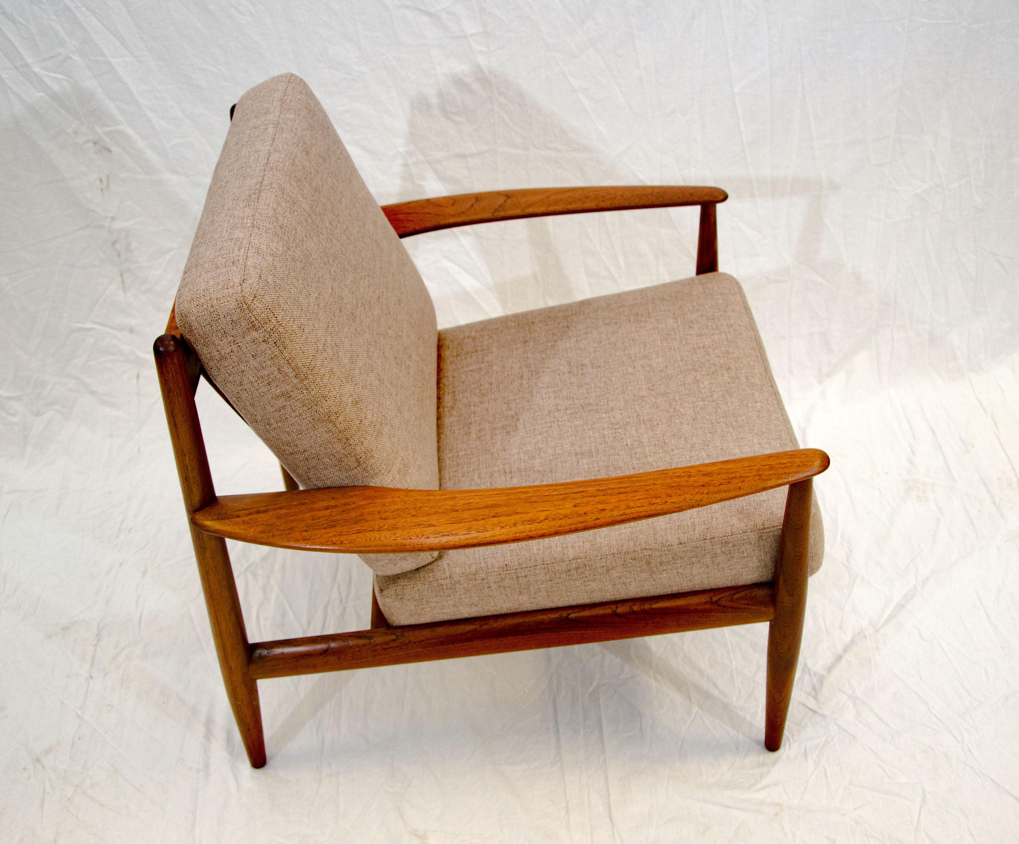 Vintage Danish Teak Lounge Chair, Grete Jalk 6