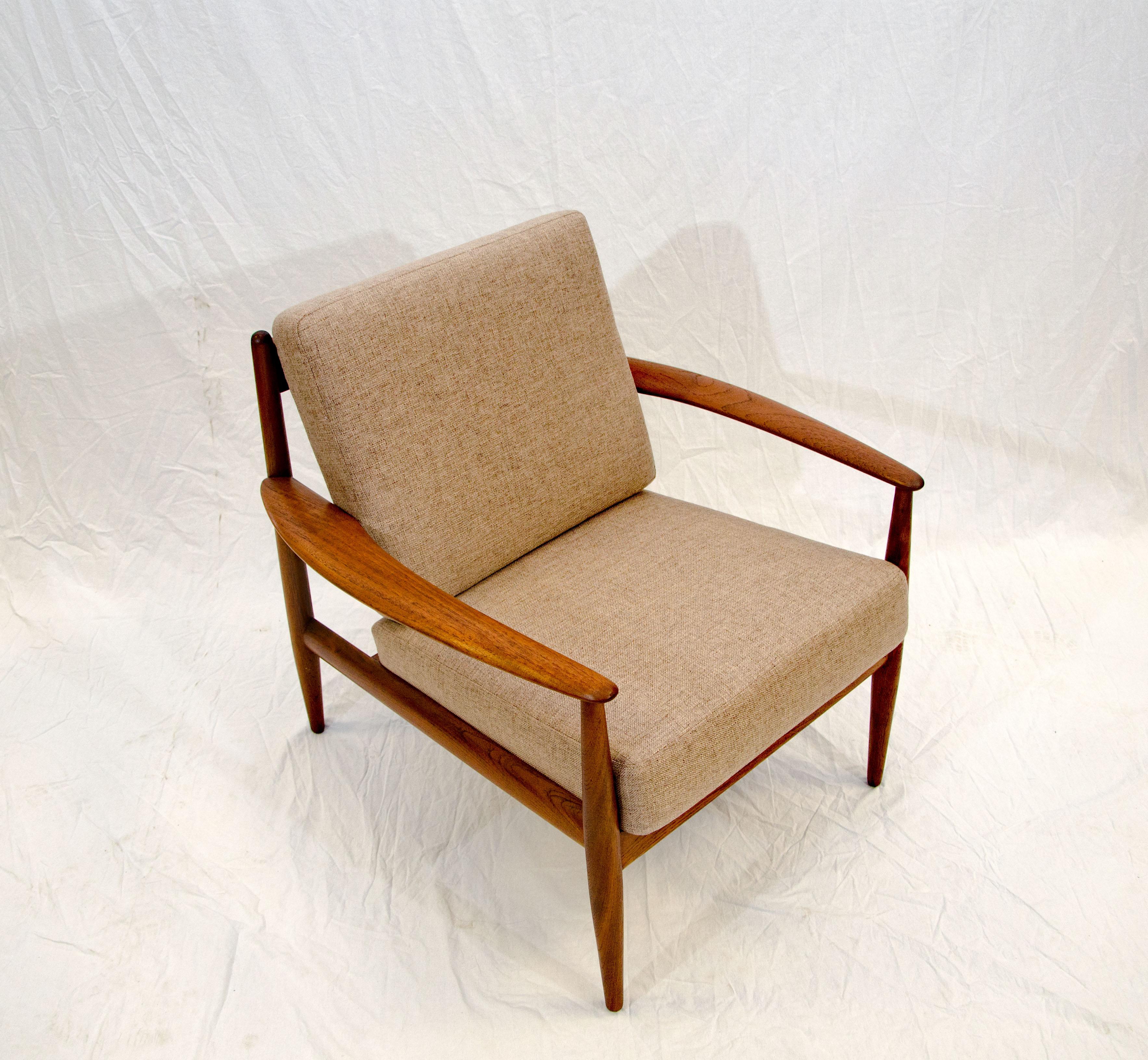 Vintage Danish Teak Lounge Chair, Grete Jalk 7