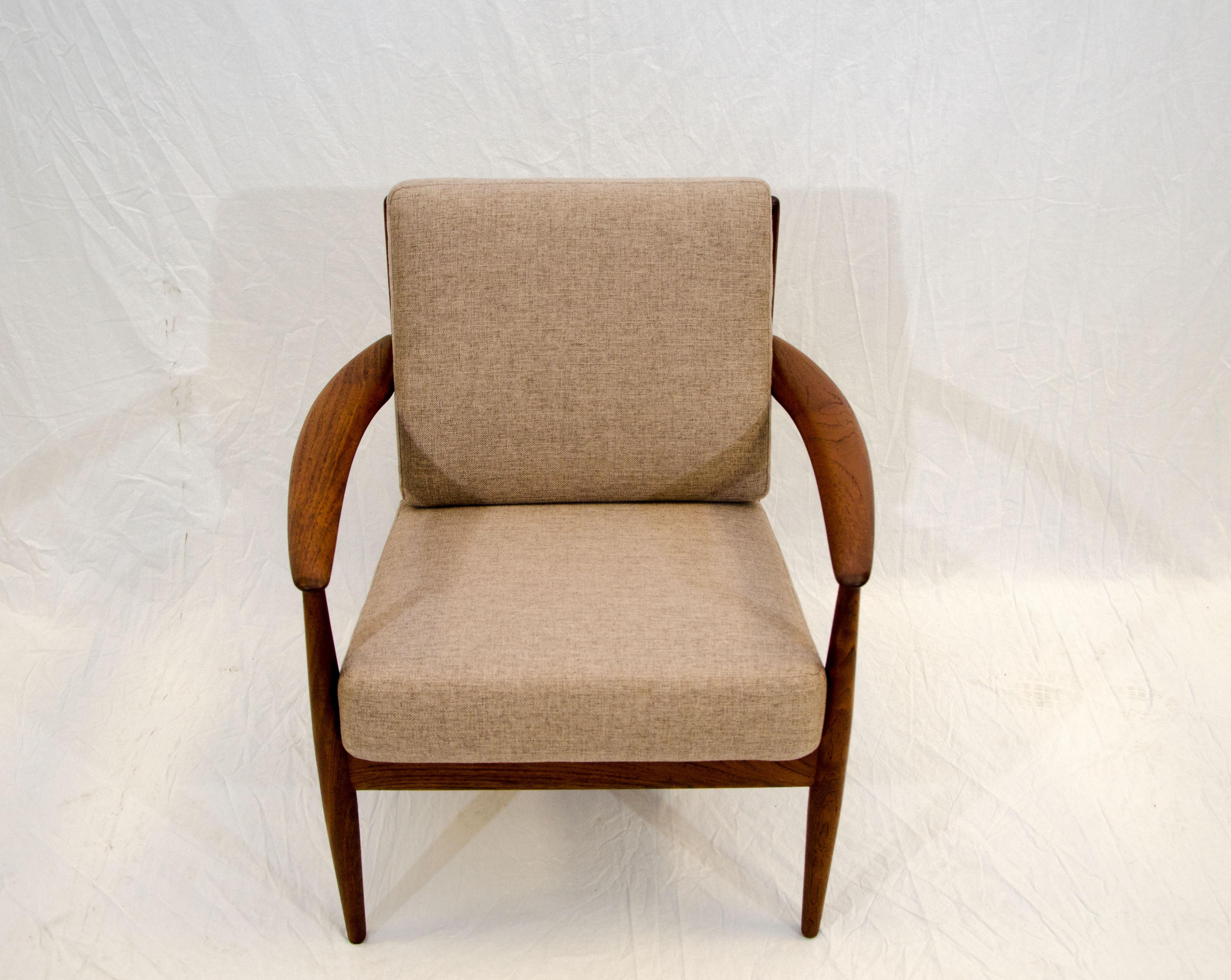 Vintage Danish Teak Lounge Chair:: Grete Jalk (Skandinavische Moderne)