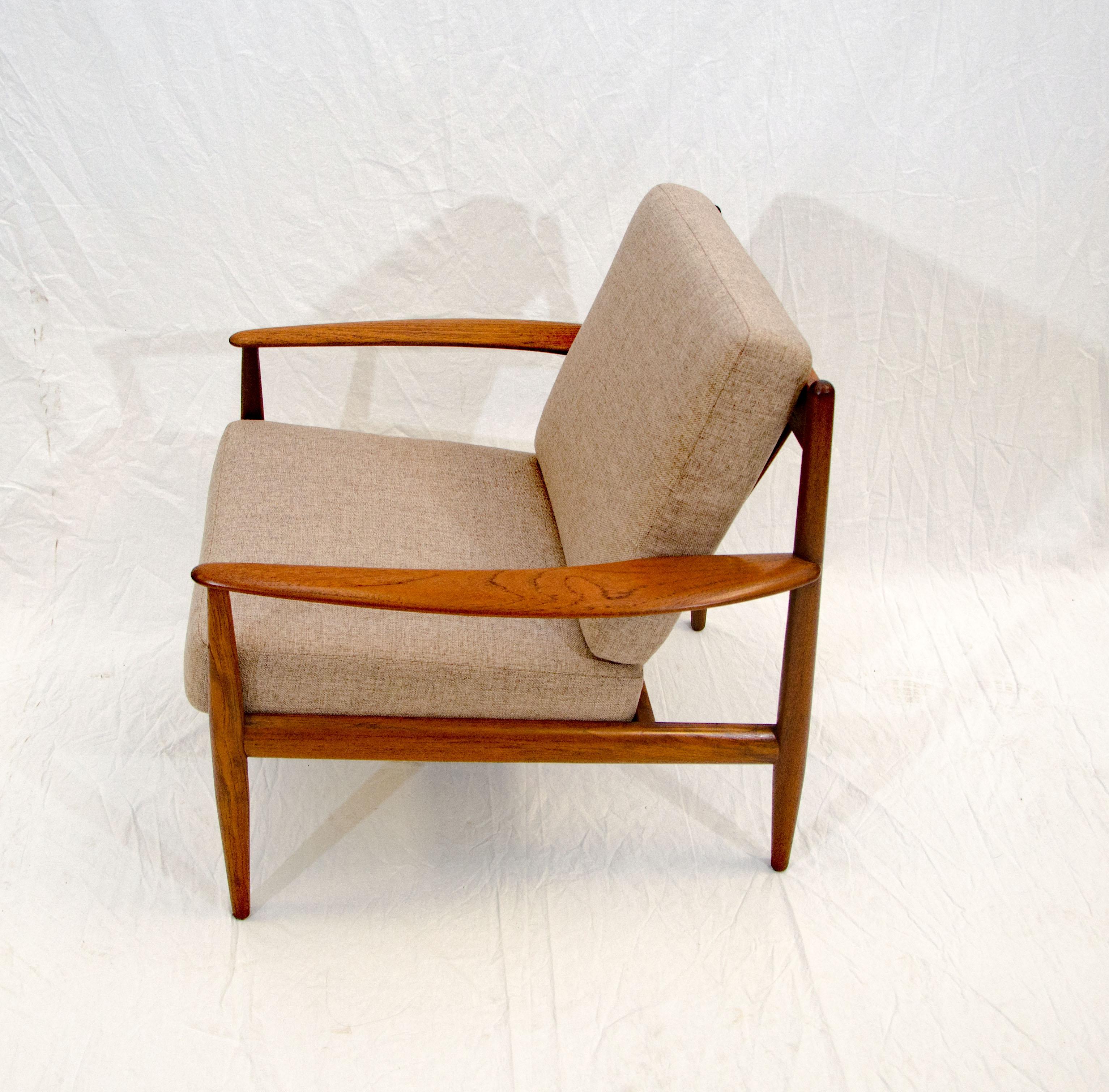 20th Century Vintage Danish Teak Lounge Chair, Grete Jalk