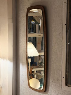 Vintage Danish teak mirror