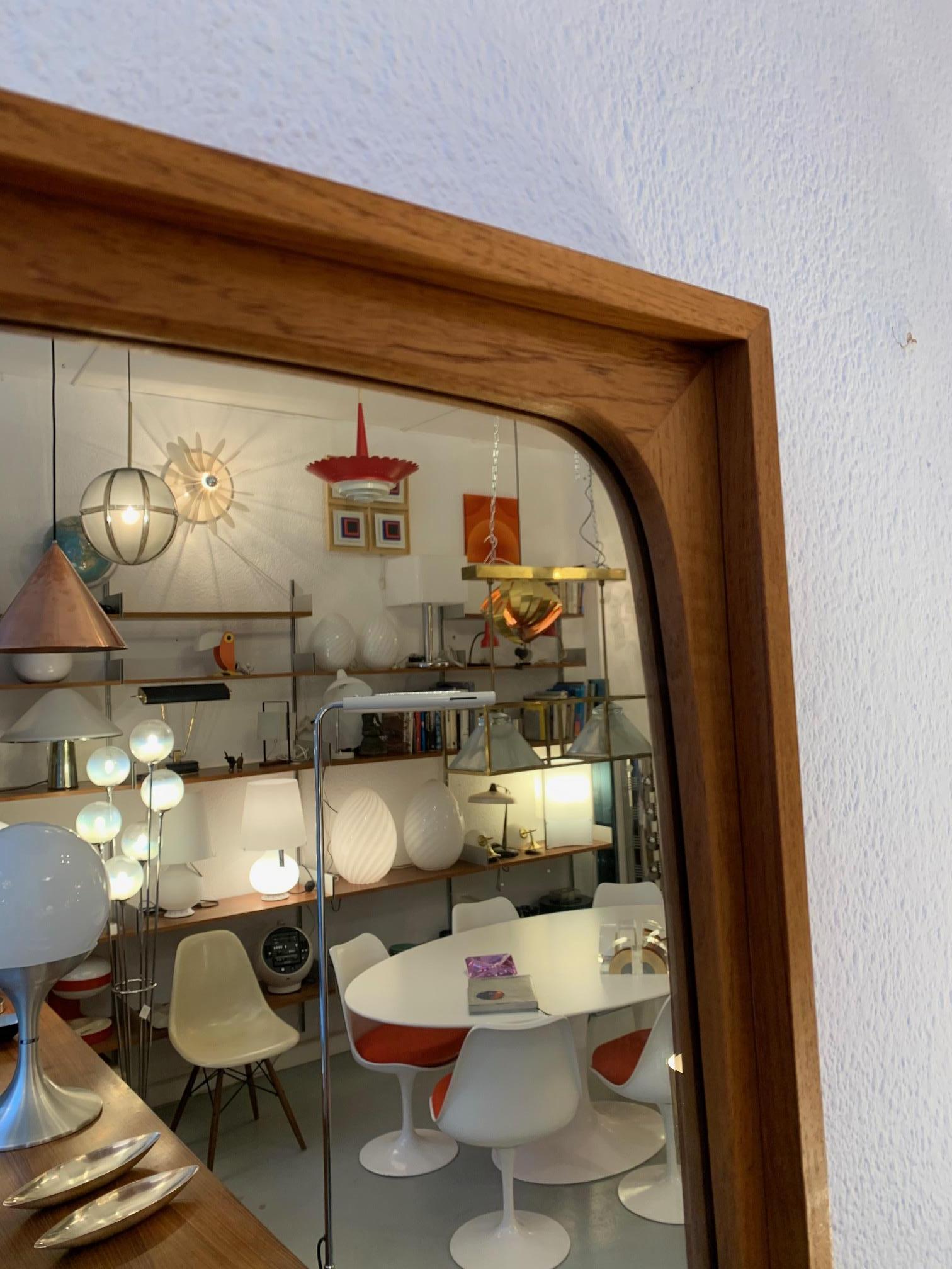 Mid-20th Century Vintage Danish Teak Mirror