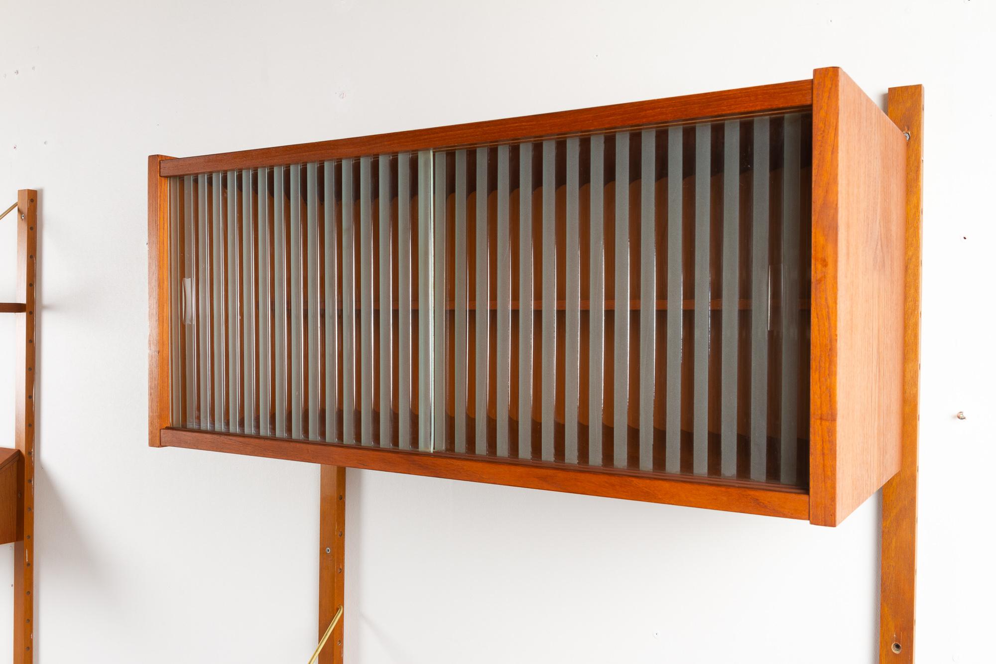 Vintage Danish Teak Modular Wall Unit 1960s In Good Condition For Sale In Asaa, DK