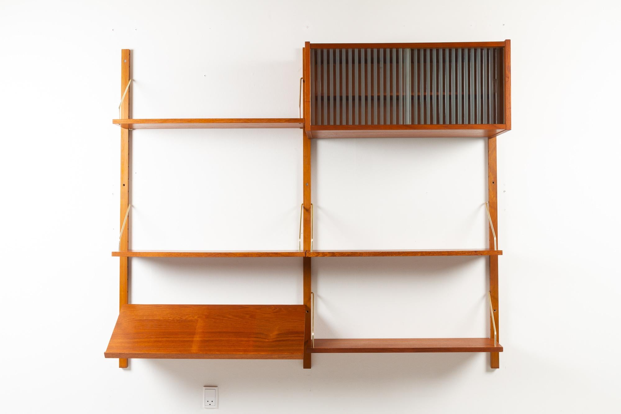 Vintage Danish Teak Modular Wall Unit 1960s For Sale 4