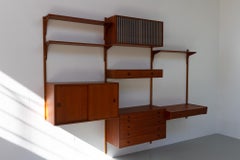 Vintage Danish Teak Modular Wall Unit by HG Furniture, 1960s