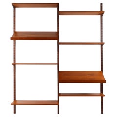 Vintage Danish Teak Modular Wall Unit by Poul Cadovius for Cado 1960s