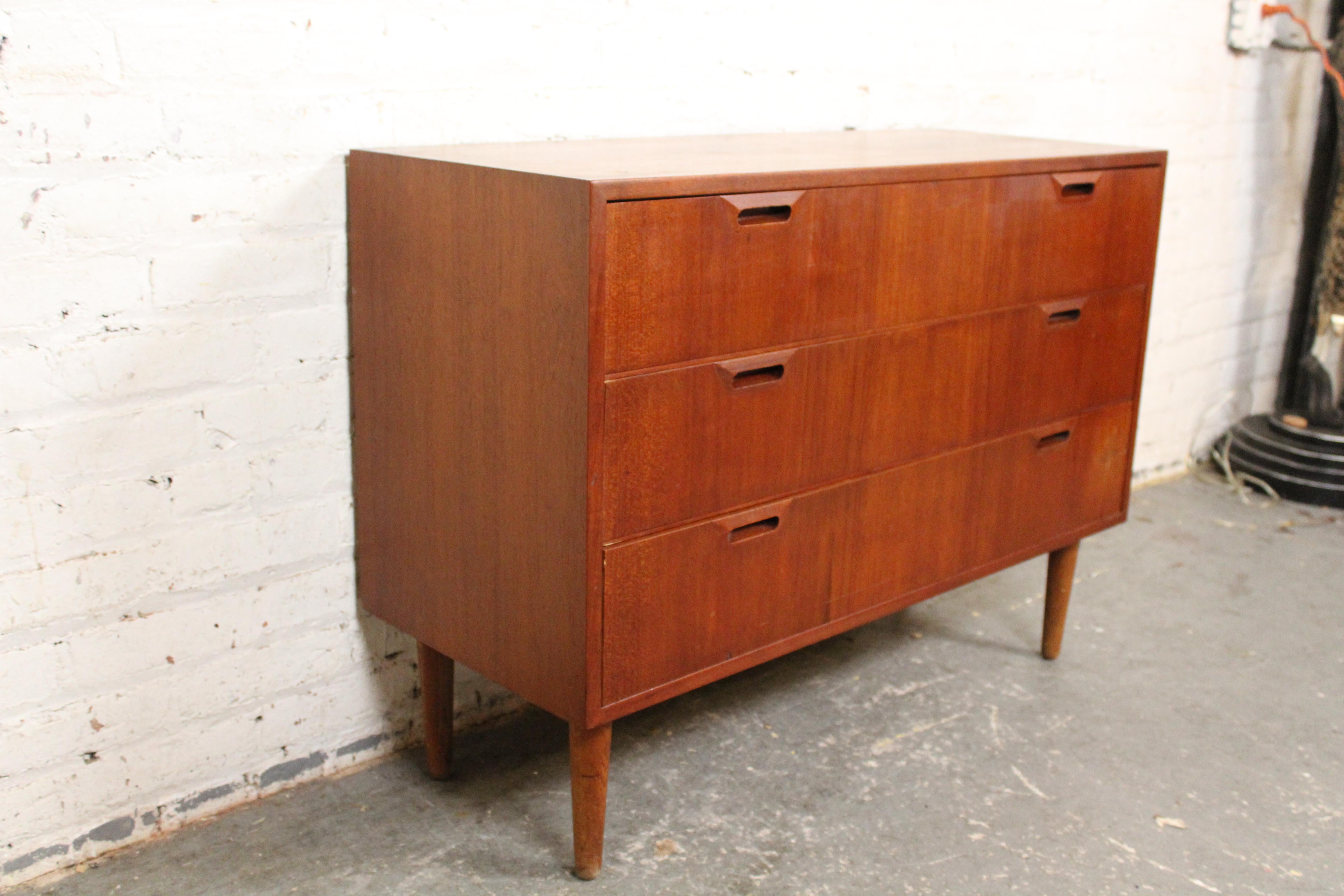 Mid-Century Modern Vintage Danish Teak Mountable Dresser by Sven Ellekaer