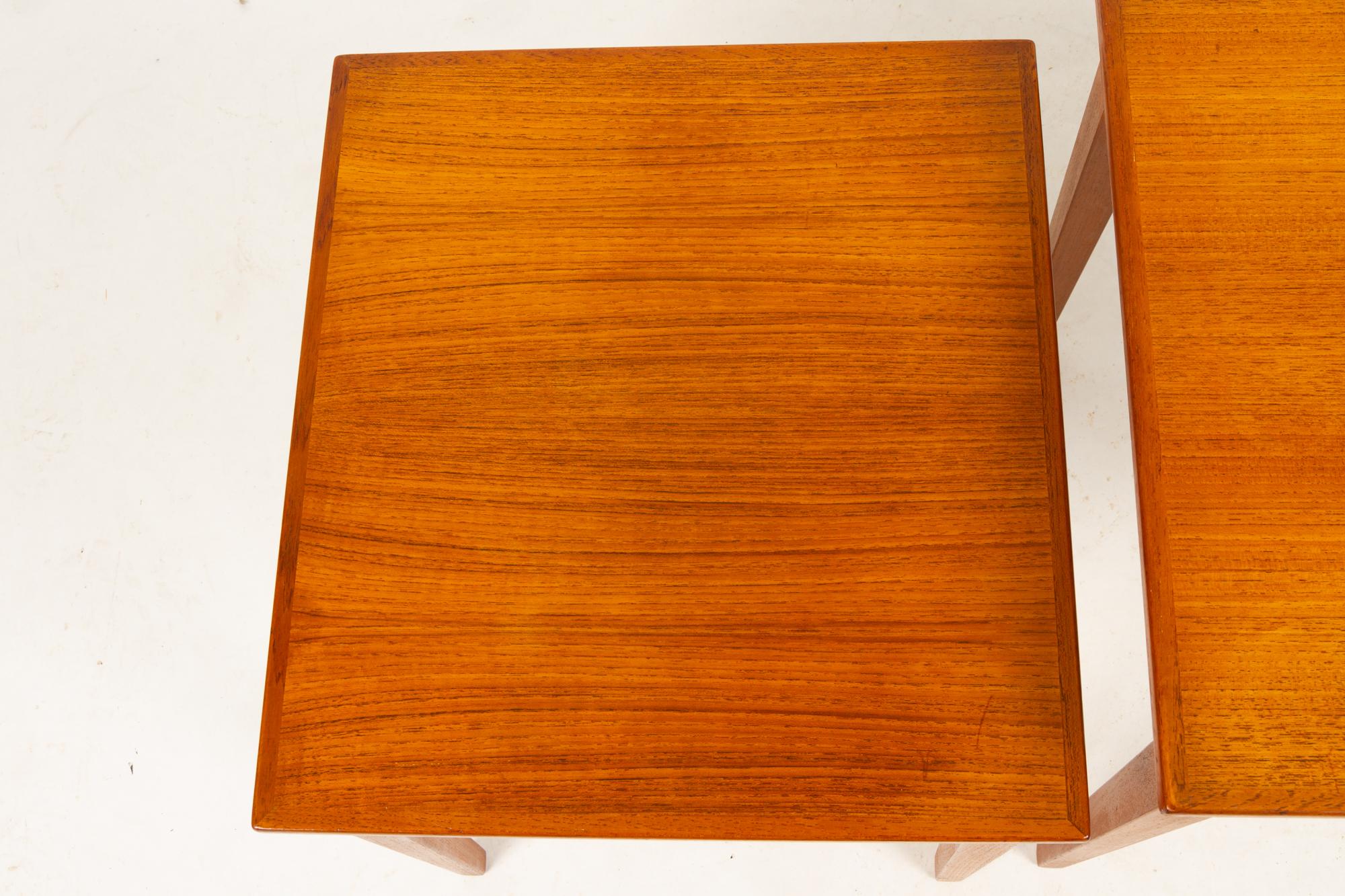 Mid-20th Century Vintage Danish Teak Nesting Tables, 1960s