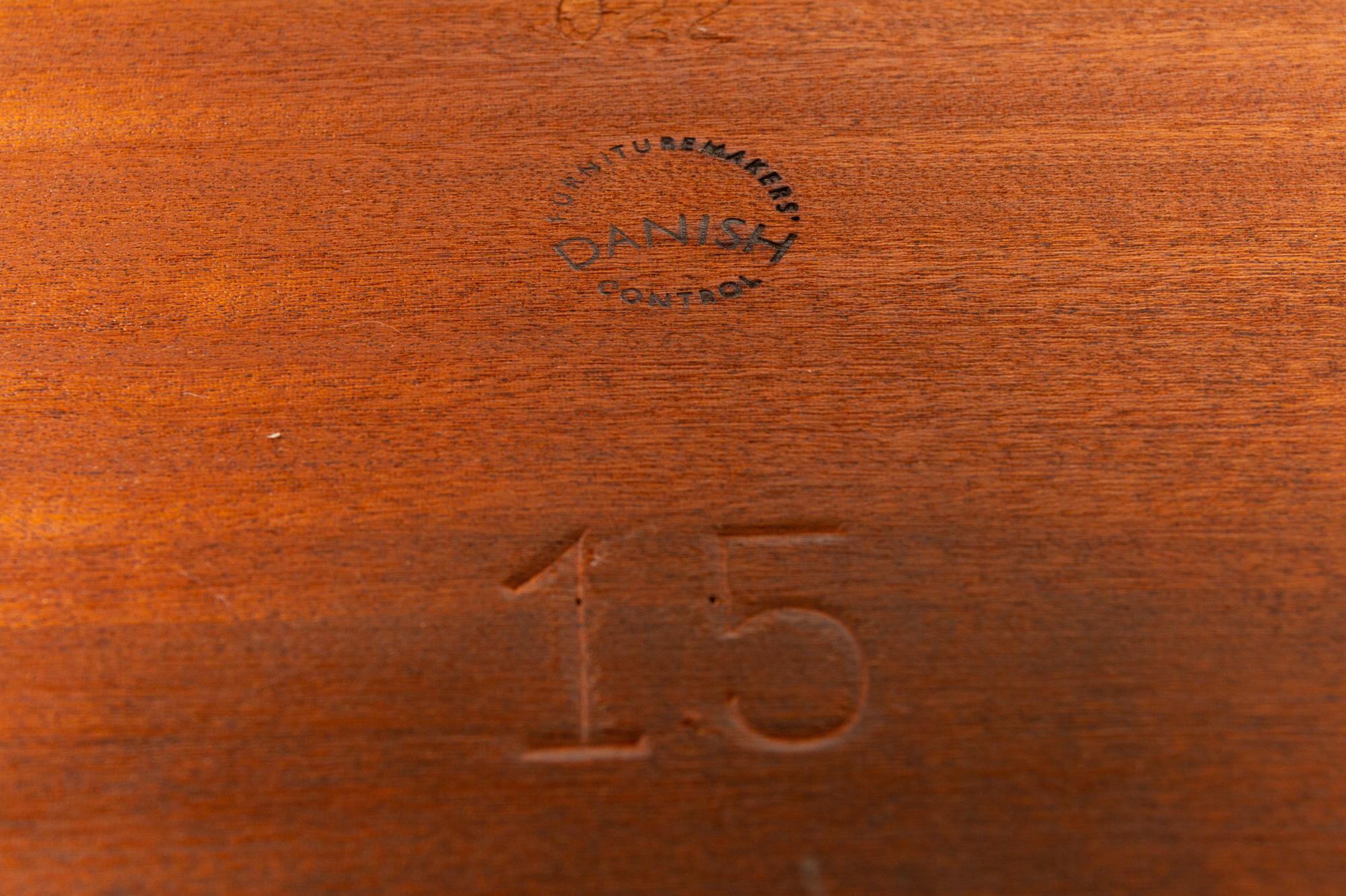 Vintage Danish Teak Nesting Tables by Erling Torvits for Heltborg Møbler 1950s 12