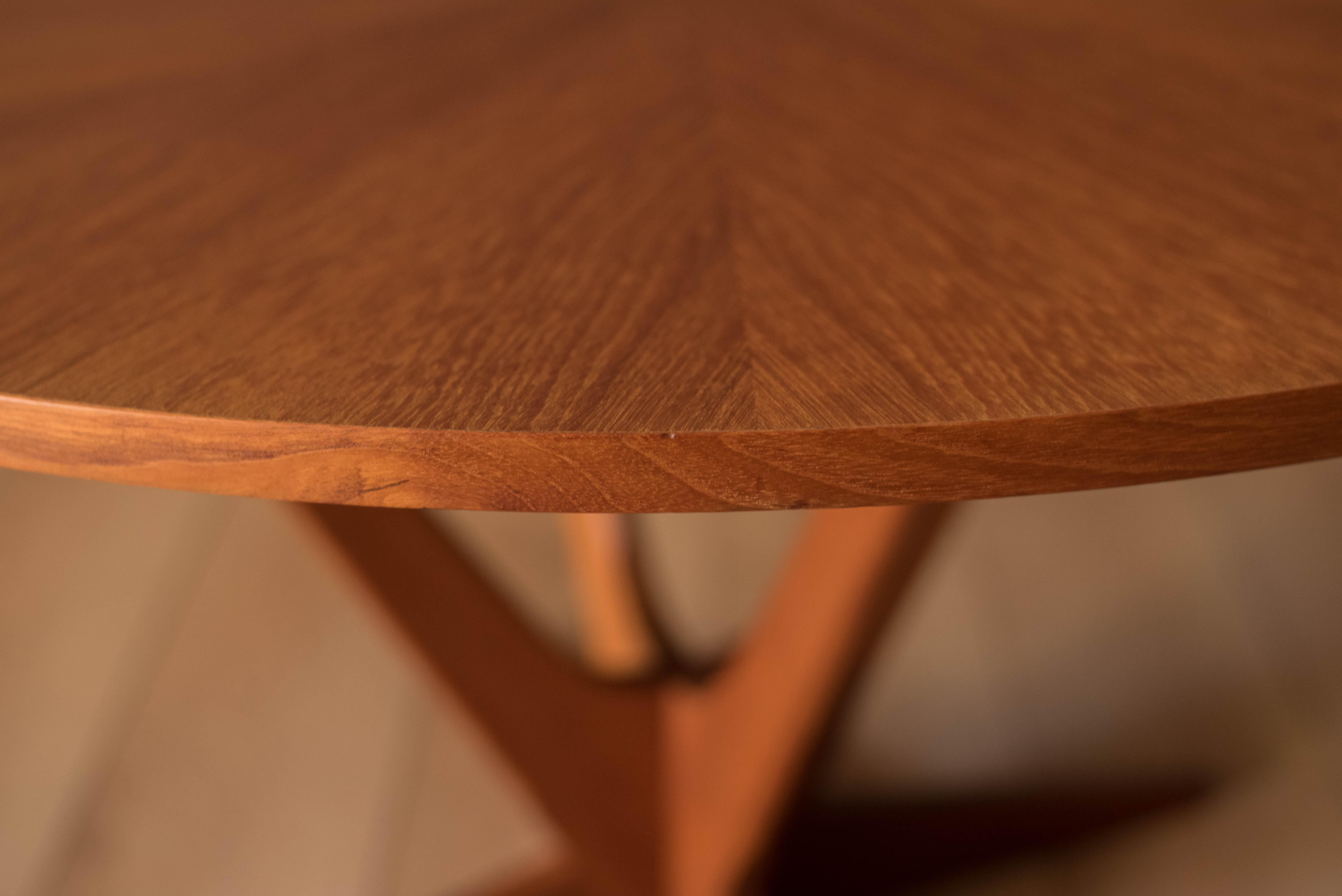 Vintage Danish Teak Occasional Coffee Table by Søren Georg Jensen for Kubus For Sale 7