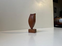 Vintage Danish Teak Owl Bottle Opener, 1960s