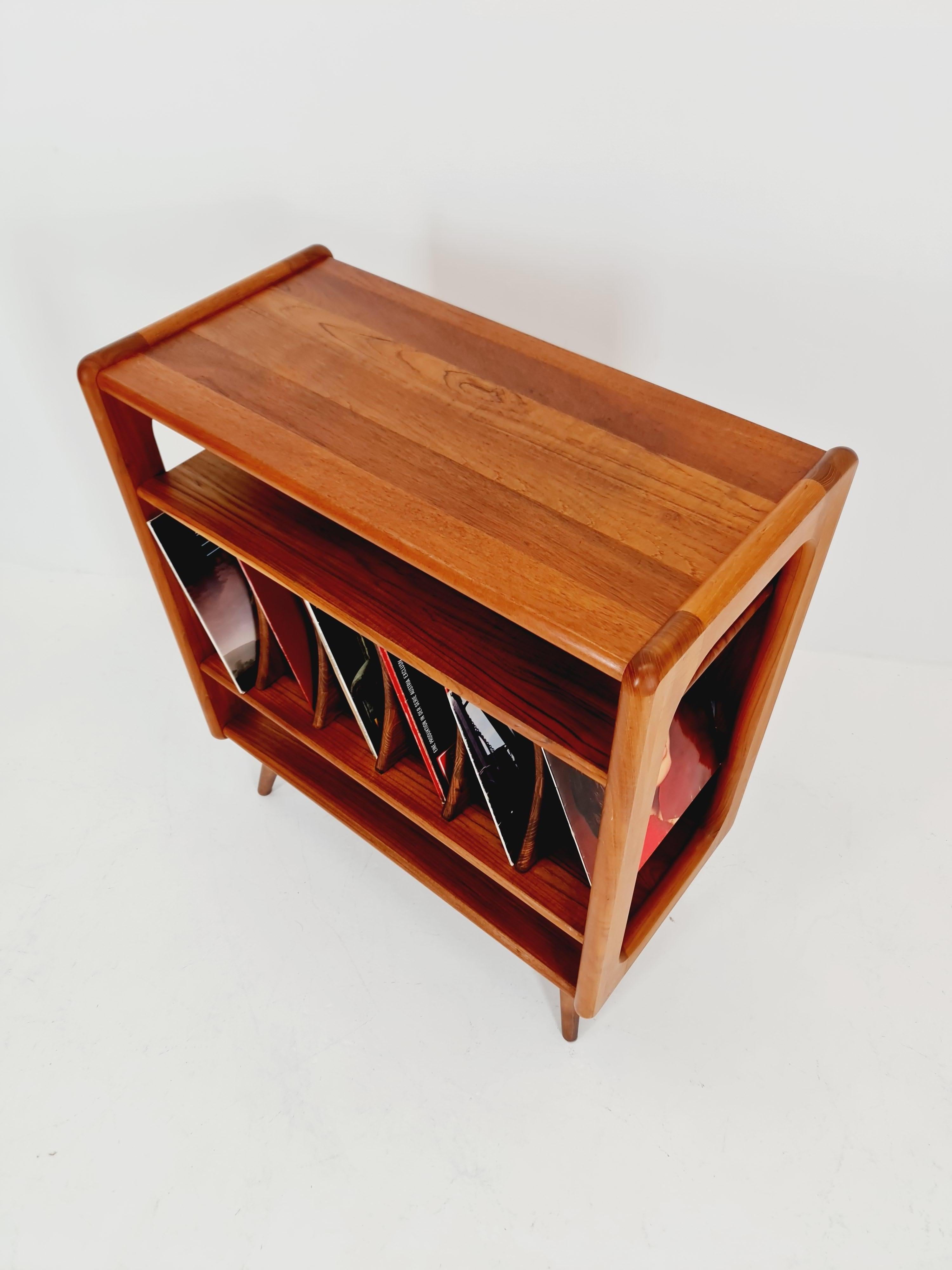 Teak Vintage Danish teak record cabinet sideboard By Salin Möbler , 1960s
