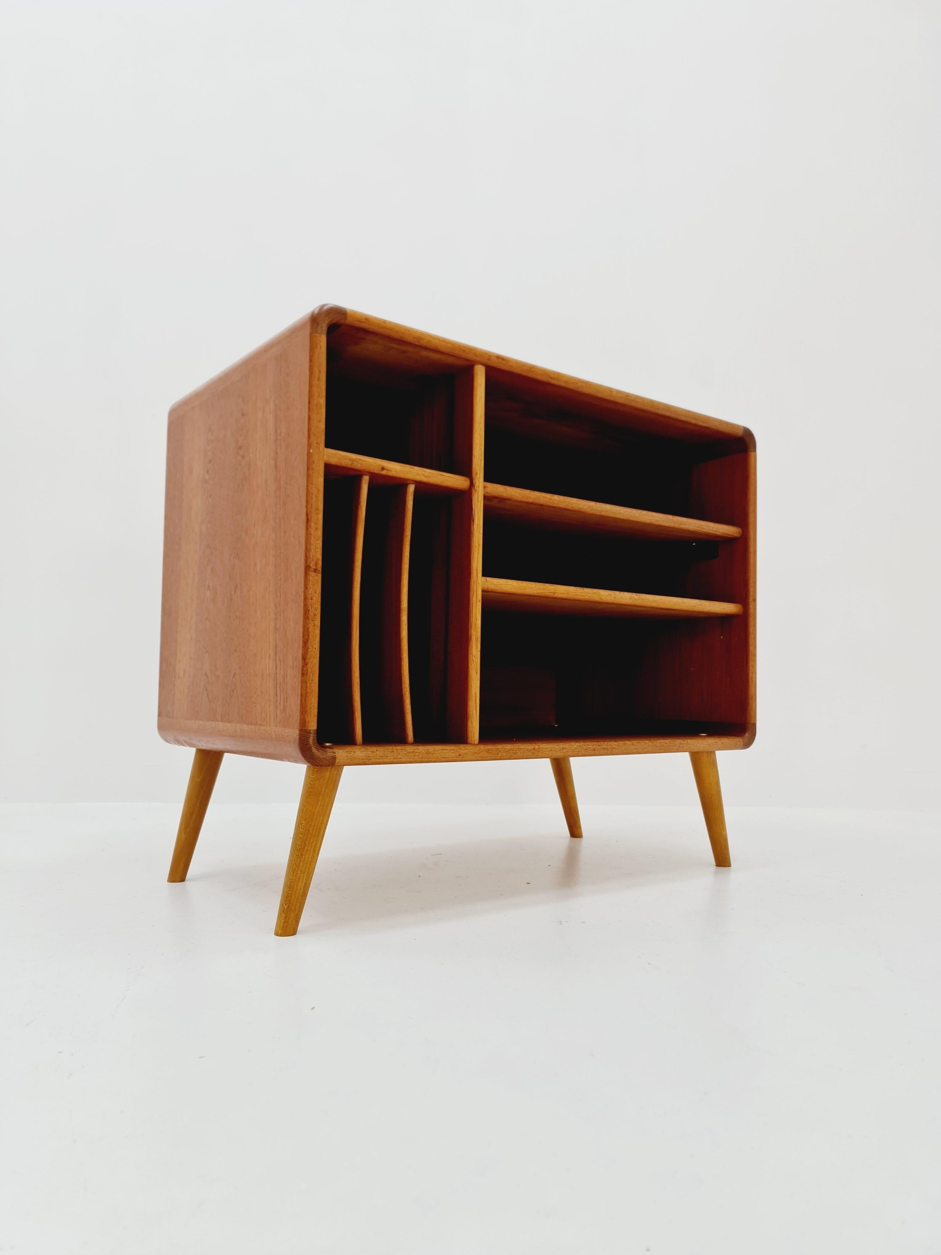 Vintage Danish teak record cabinet sideboard By Salin Möbler 7