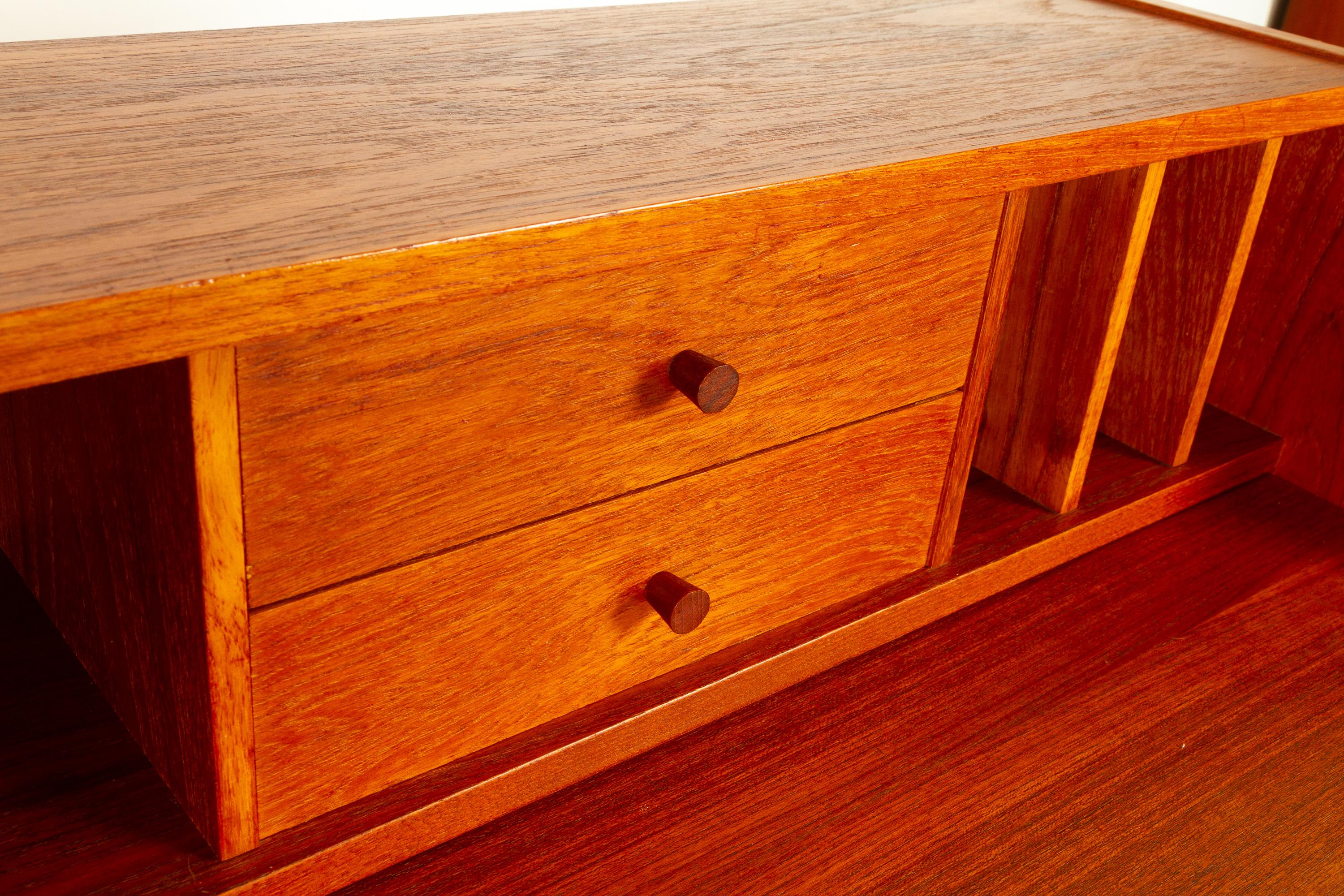 Vintage Danish Teak Secretaire, 1960s 9