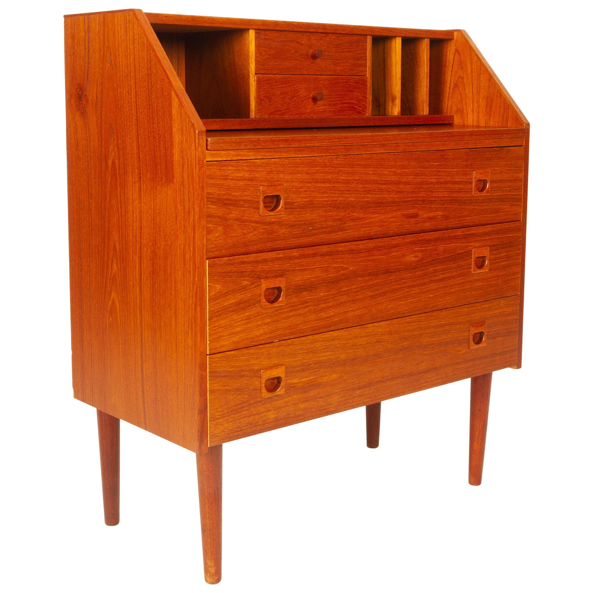 Vintage Danish Teak Secretaire, 1960s