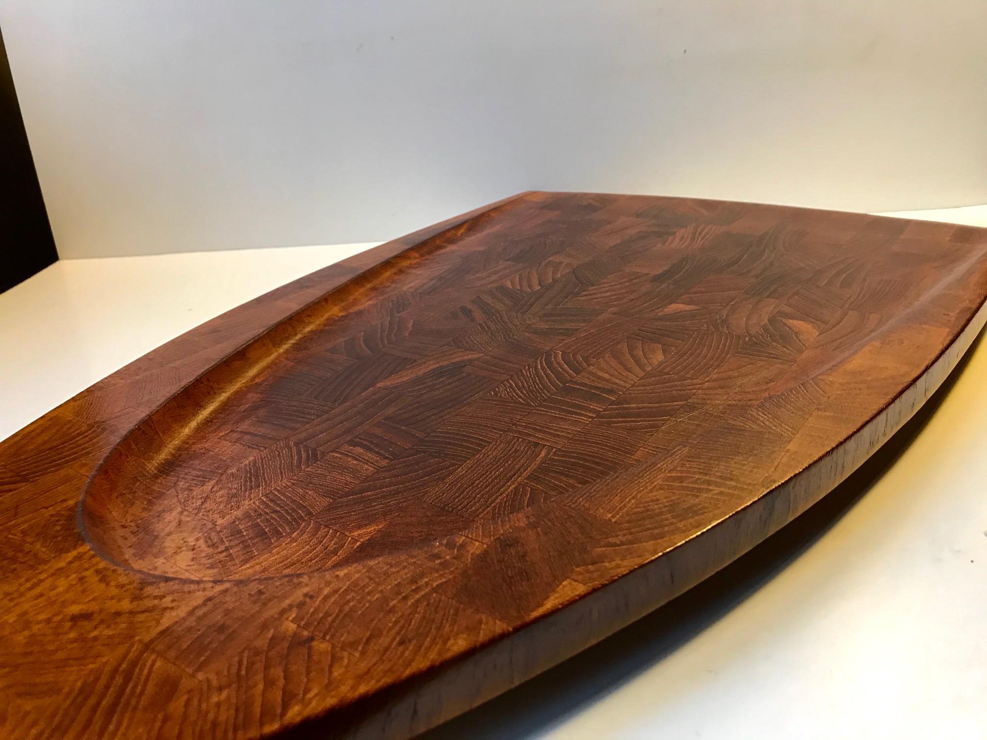 Vintage Danish Teak Serving or Cutting Board by Digsmed, 1960s In Good Condition For Sale In Esbjerg, DK