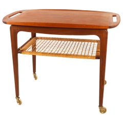 Dänischer Vintage-Servierwagen aus Teakholz von Johannes Andersen, 1960er Jahre