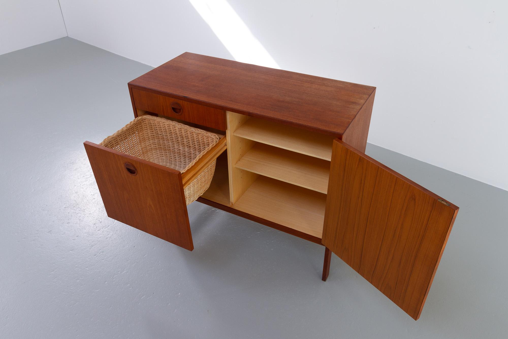 Vintage Danish Teak Sewing Cabinet by HG Furniture, 1960s 1