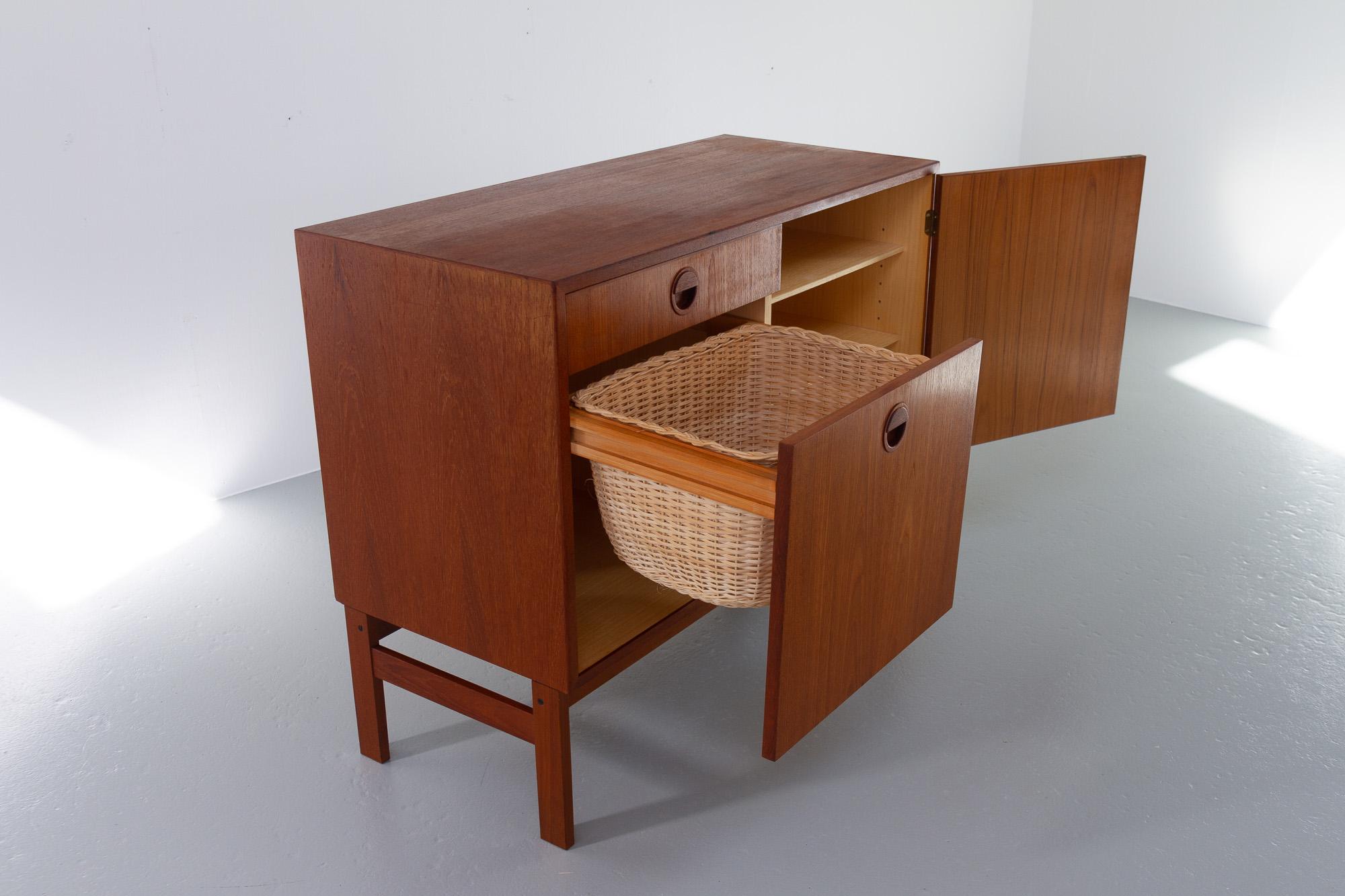 Vintage Danish Teak Sewing Cabinet by HG Furniture, 1960s 2