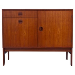 Vintage Danish Teak Sewing Cabinet by HG Furniture, 1960s