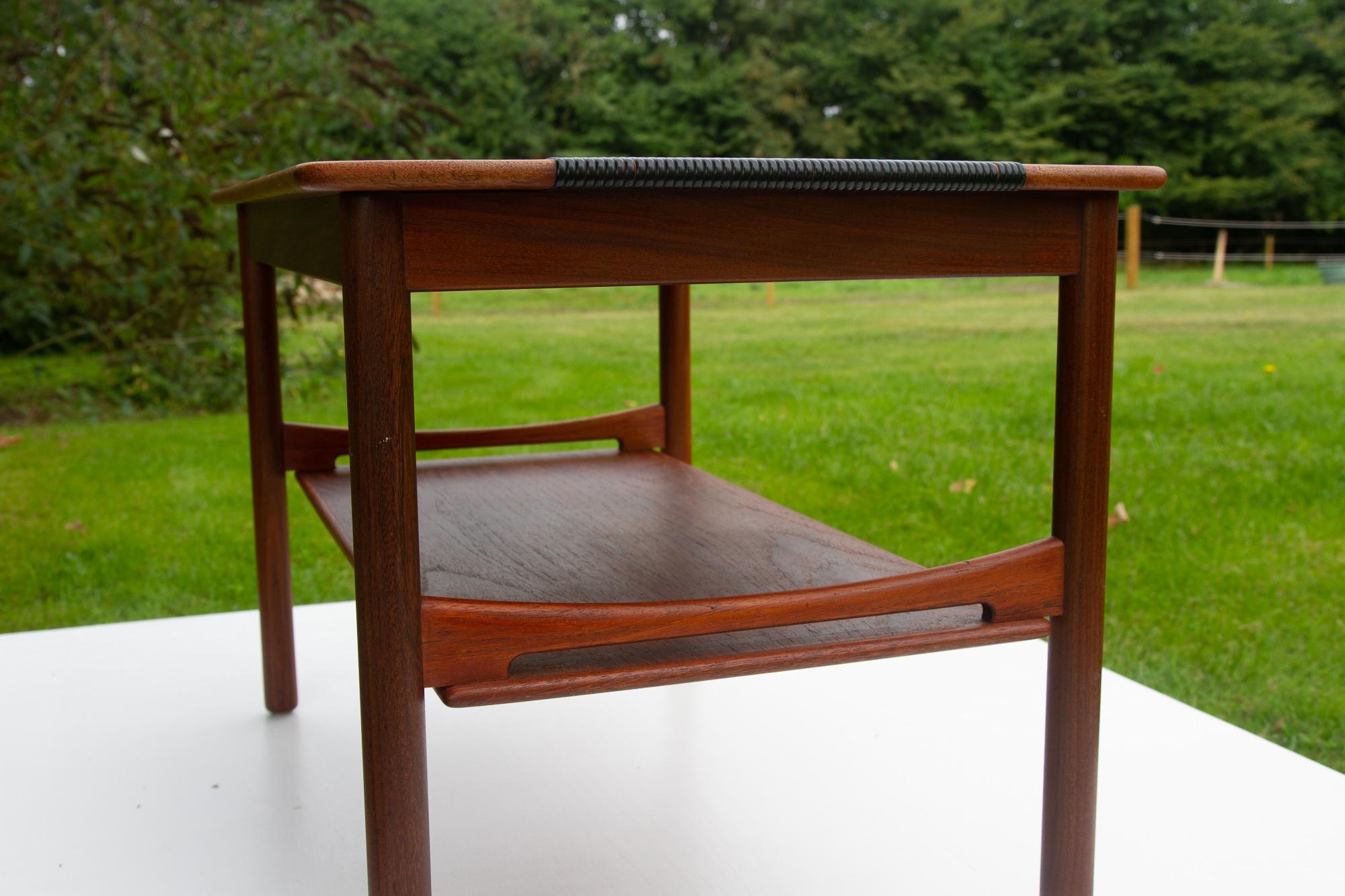 Vintage Danish Teak Side Table, 1960s For Sale 6