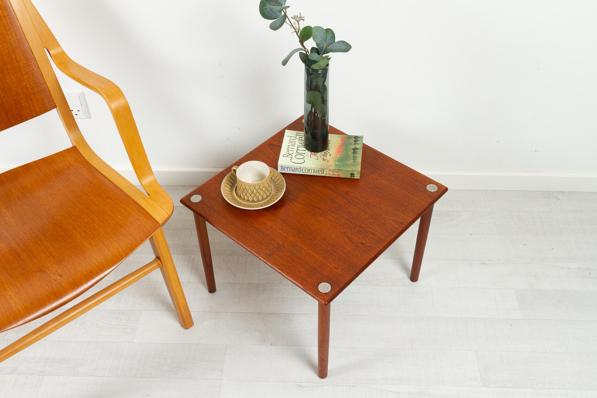 Table d'appoint danoise vintage en teck par Georg Petersen, années 1960. 3