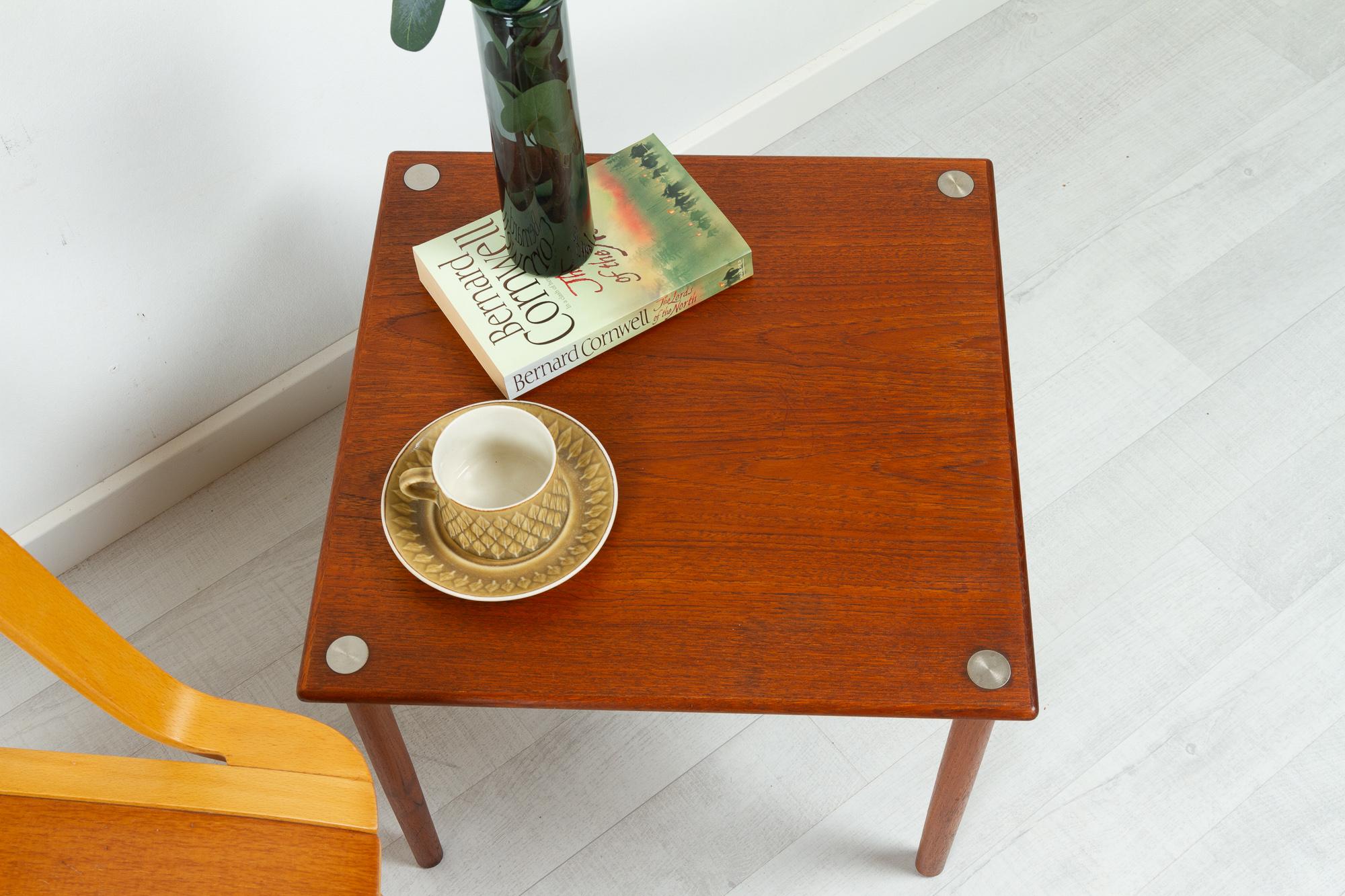Vintage Danish Teak Side table by Georg Petersen, 1960s. For Sale 6