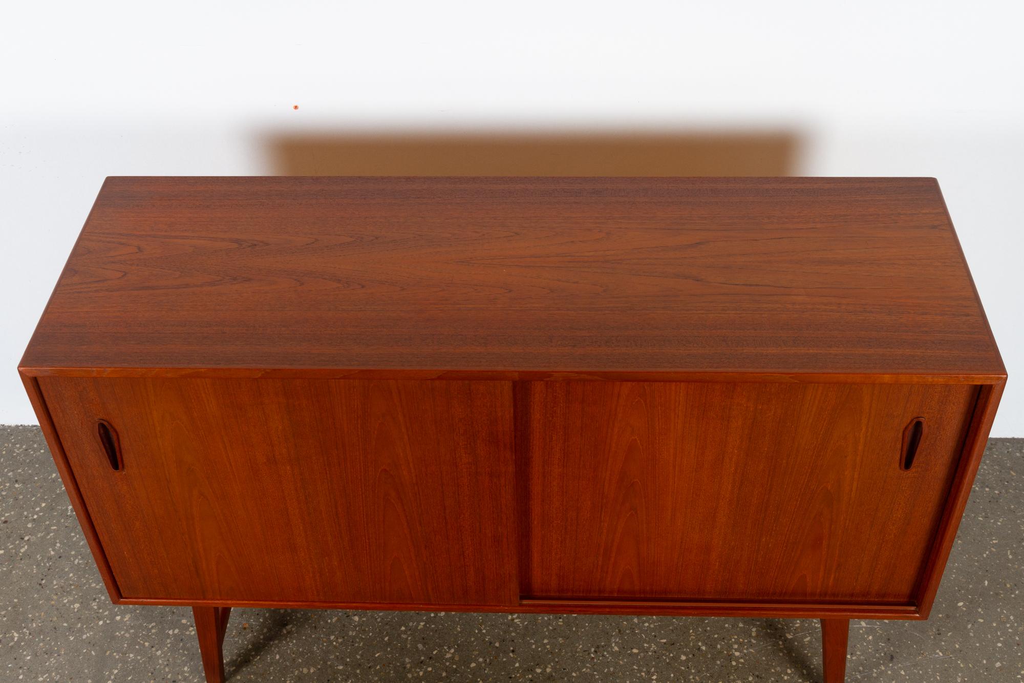 Vintage Danish Teak Sideboard, 1960s In Good Condition In Asaa, DK