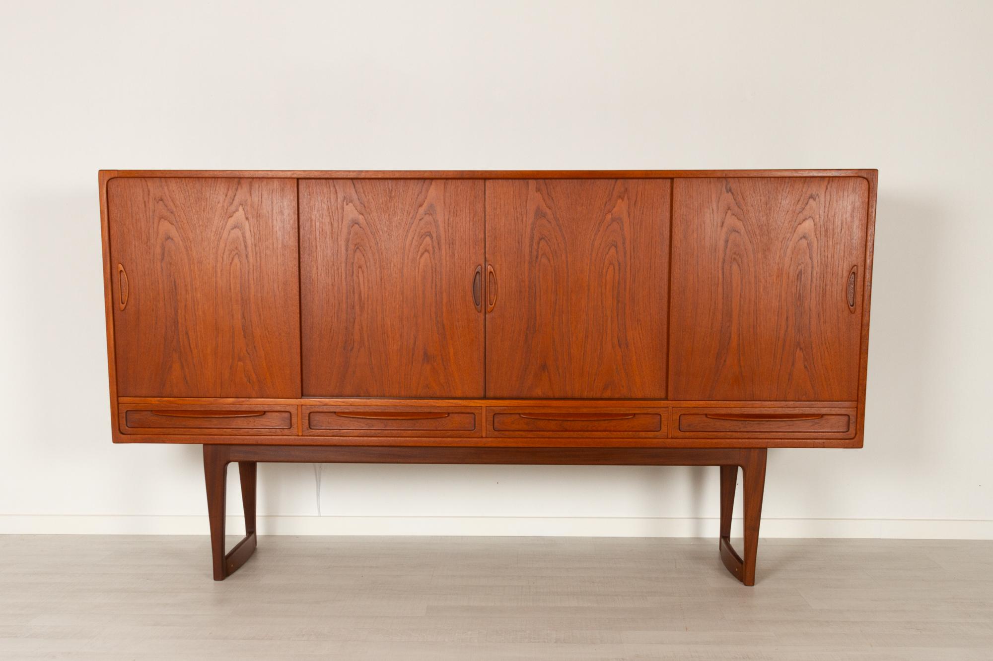 Vintage Danish Teak Sideboard by Sofus Jørgensen, 1960s 8