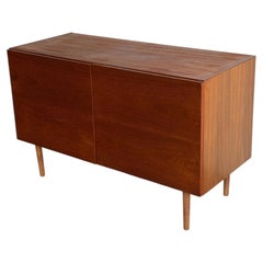 Vintage Danish Teak Sideboard Cabinet Mid-Century Modern Storage Credenza 1960s