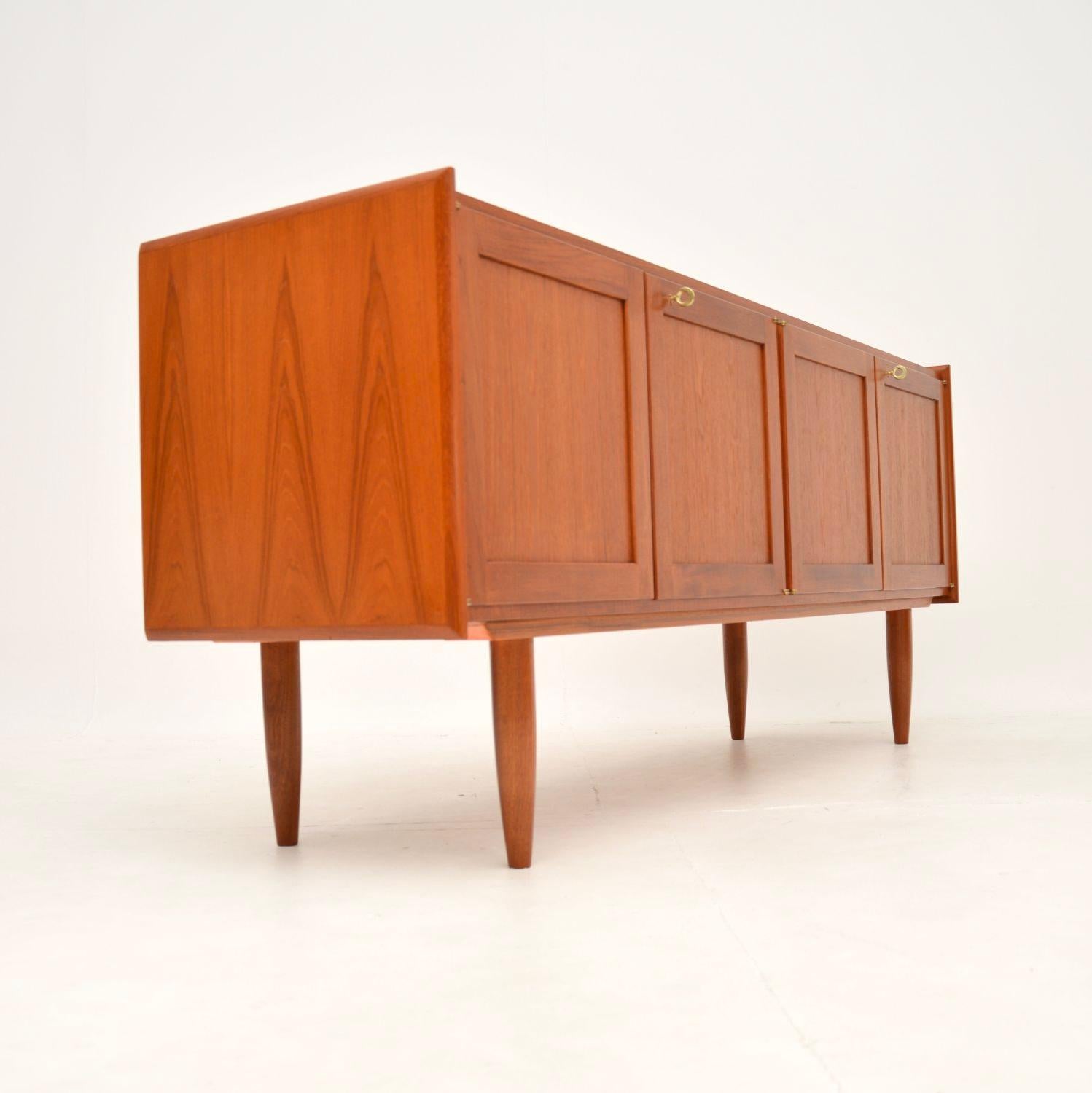 Mid-20th Century Vintage Danish Teak Sideboard For Sale