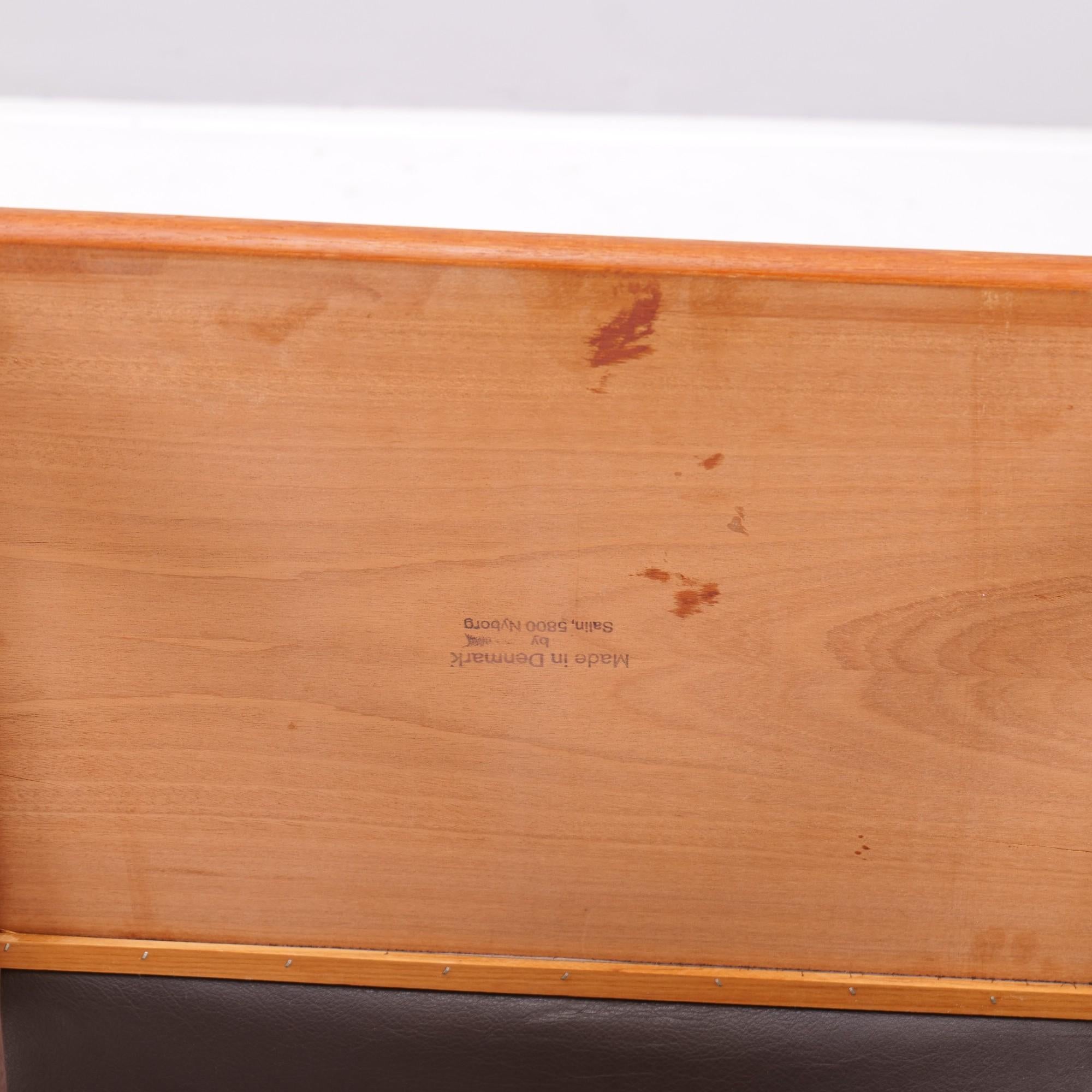 Mid-Century Modern Vintage Danish Teak Table and Magazine Rack by Nyborg