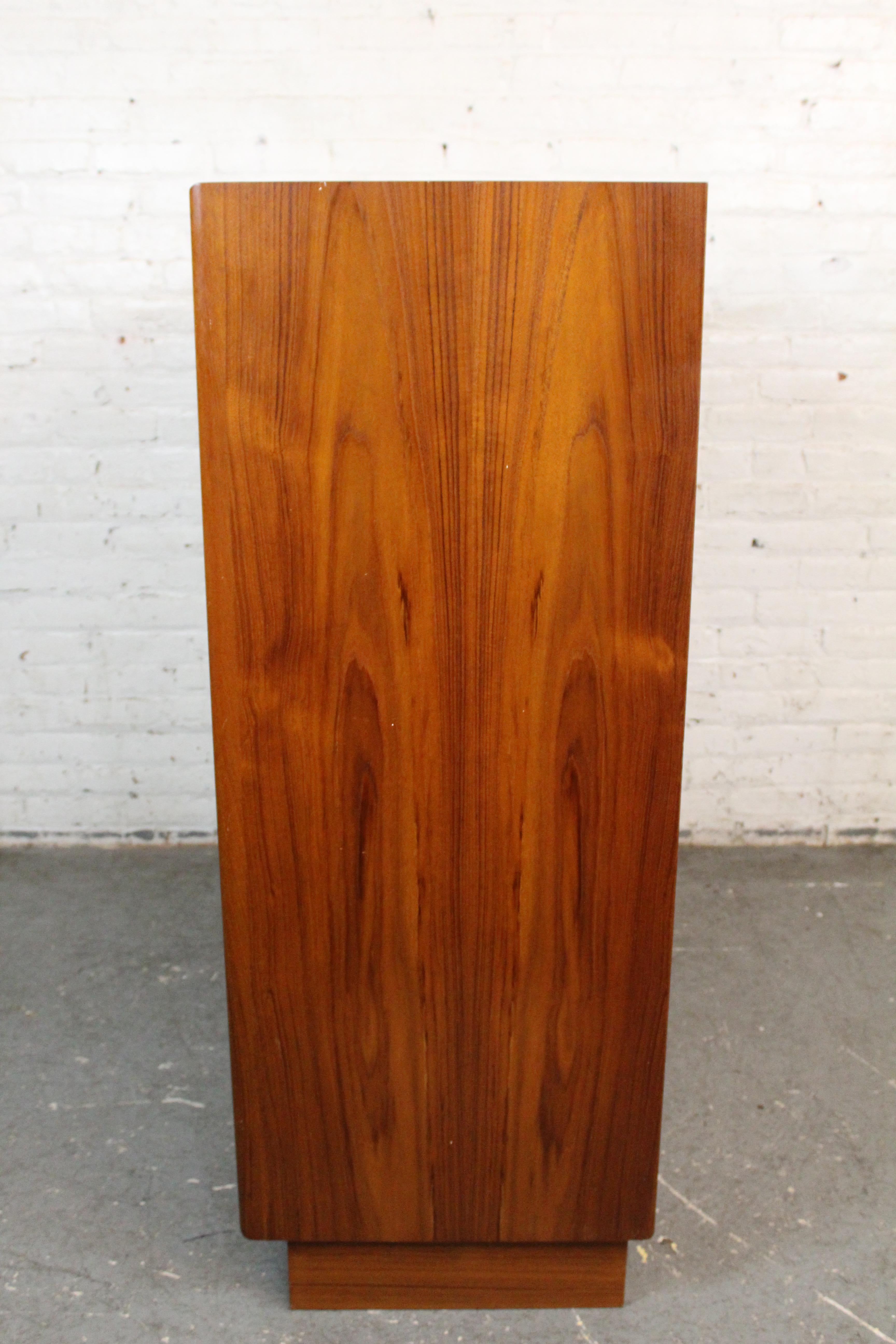 Comò a tamburo in teak danese vintage di Danflex Systems in vendita 9