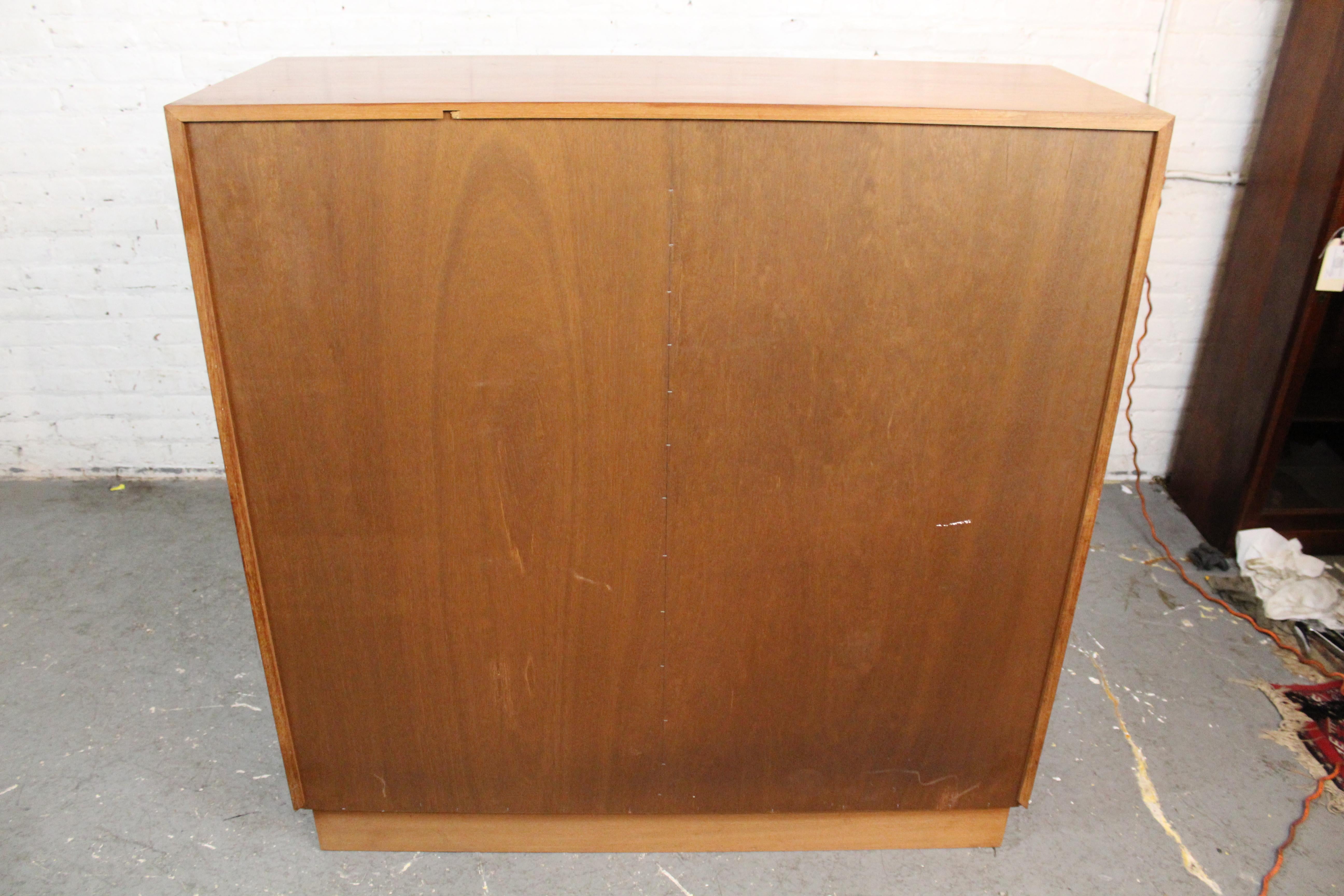 Comò a tamburo in teak danese vintage di Danflex Systems in vendita 10