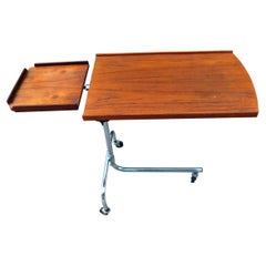 Vintage Danish Teak Tilt-Top Bedside or Drafting Table
