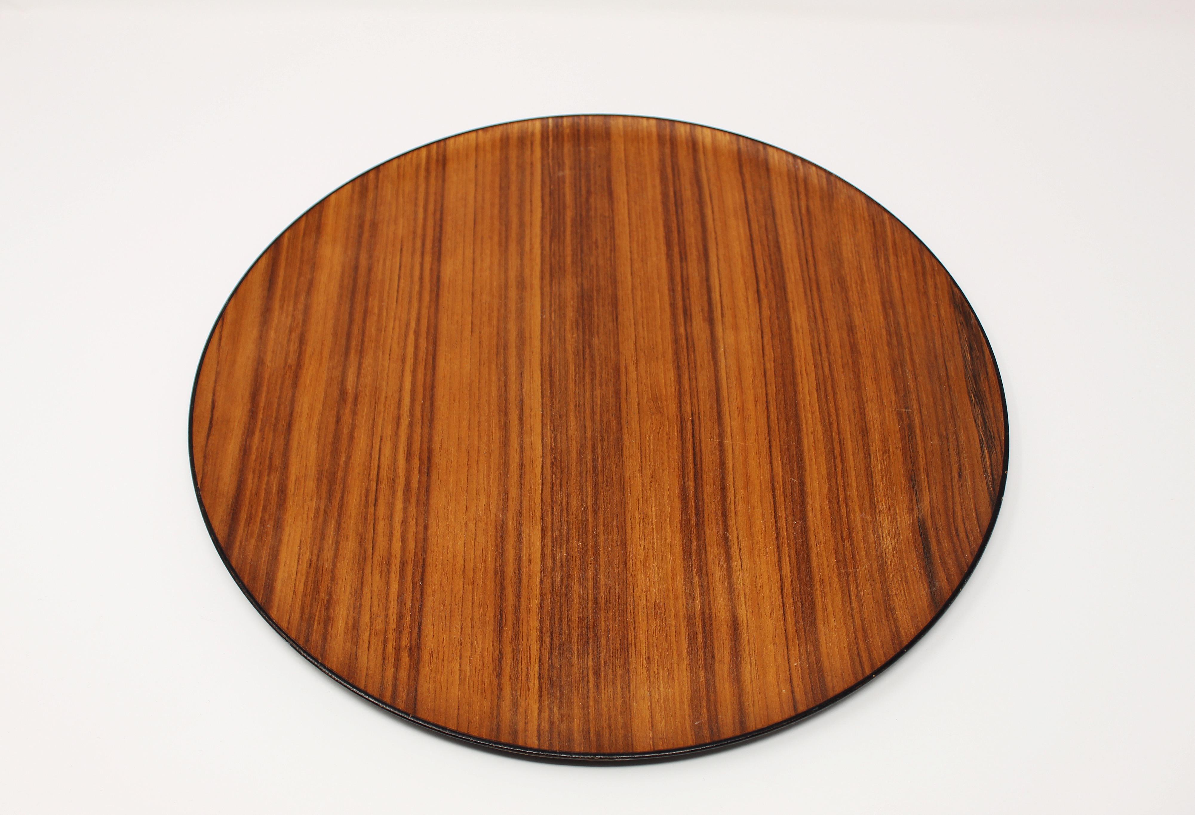 Great Mid-Century Modern, Scandinavian teak tray. The grain is lovely and has regular patina as pictured.