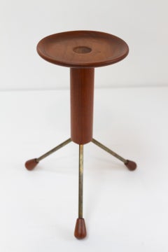 Table d'appoint vintage danoise en teck, années 1950.