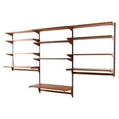Vintage Danish Teak Wall Unit by Kai Kristiansen for FM 1960s