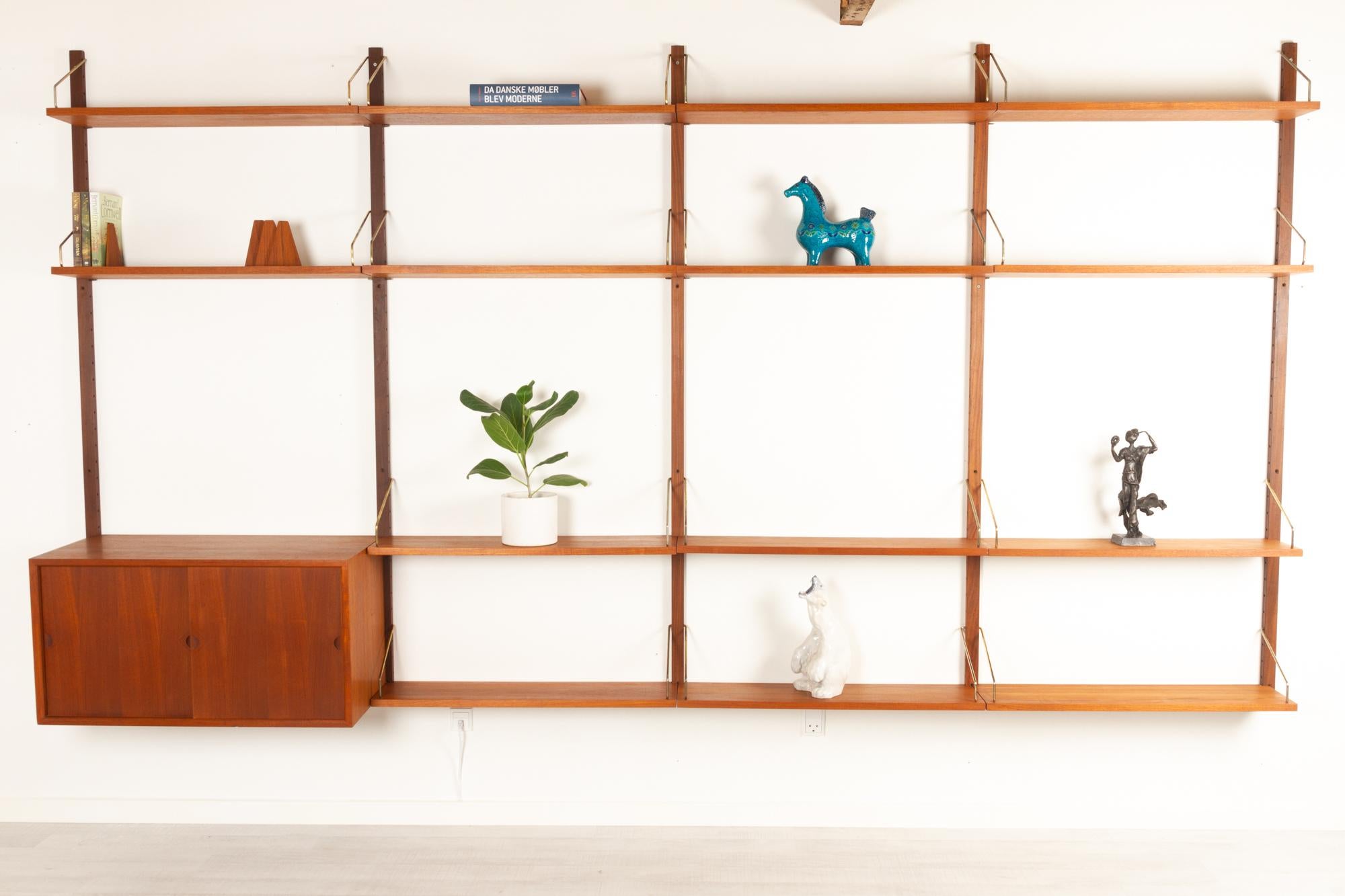 Vintage Danish Teak Wall Unit by Poul Cadovius for Cado, 1960s 5