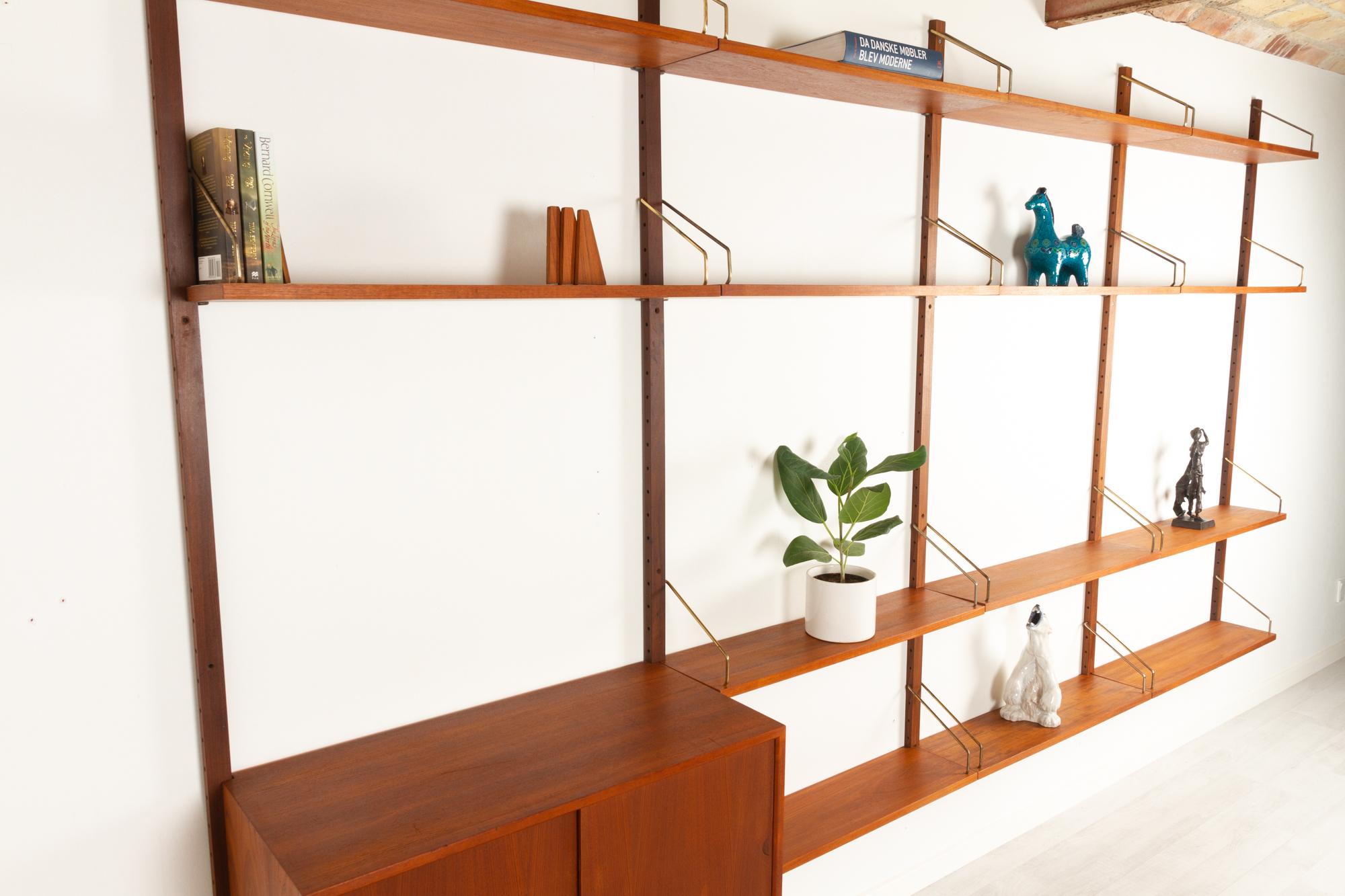 Vintage Danish Teak Wall Unit by Poul Cadovius for Cado, 1960s 6