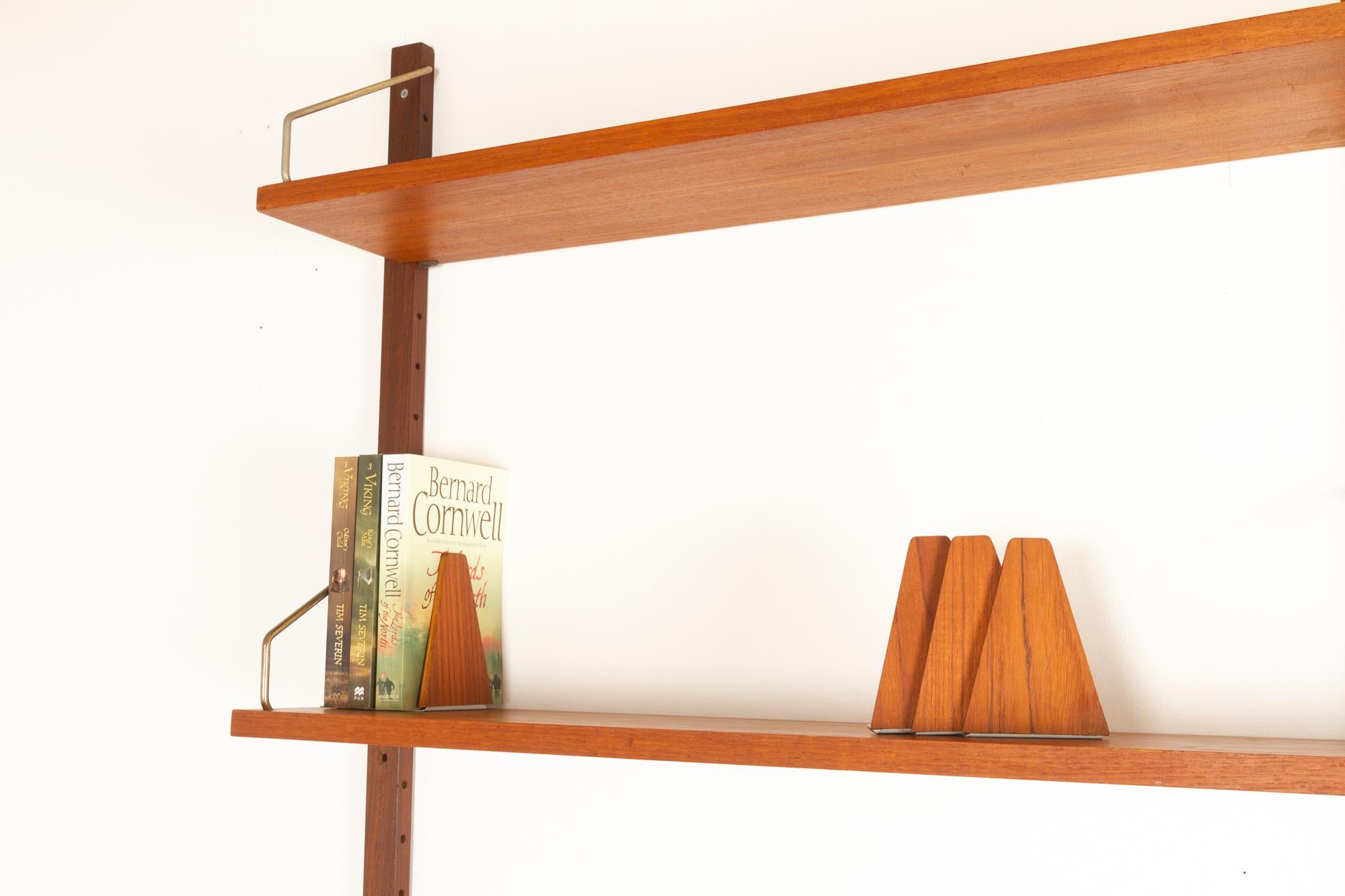 Vintage Danish Teak Wall Unit by Poul Cadovius for Cado, 1960s 7