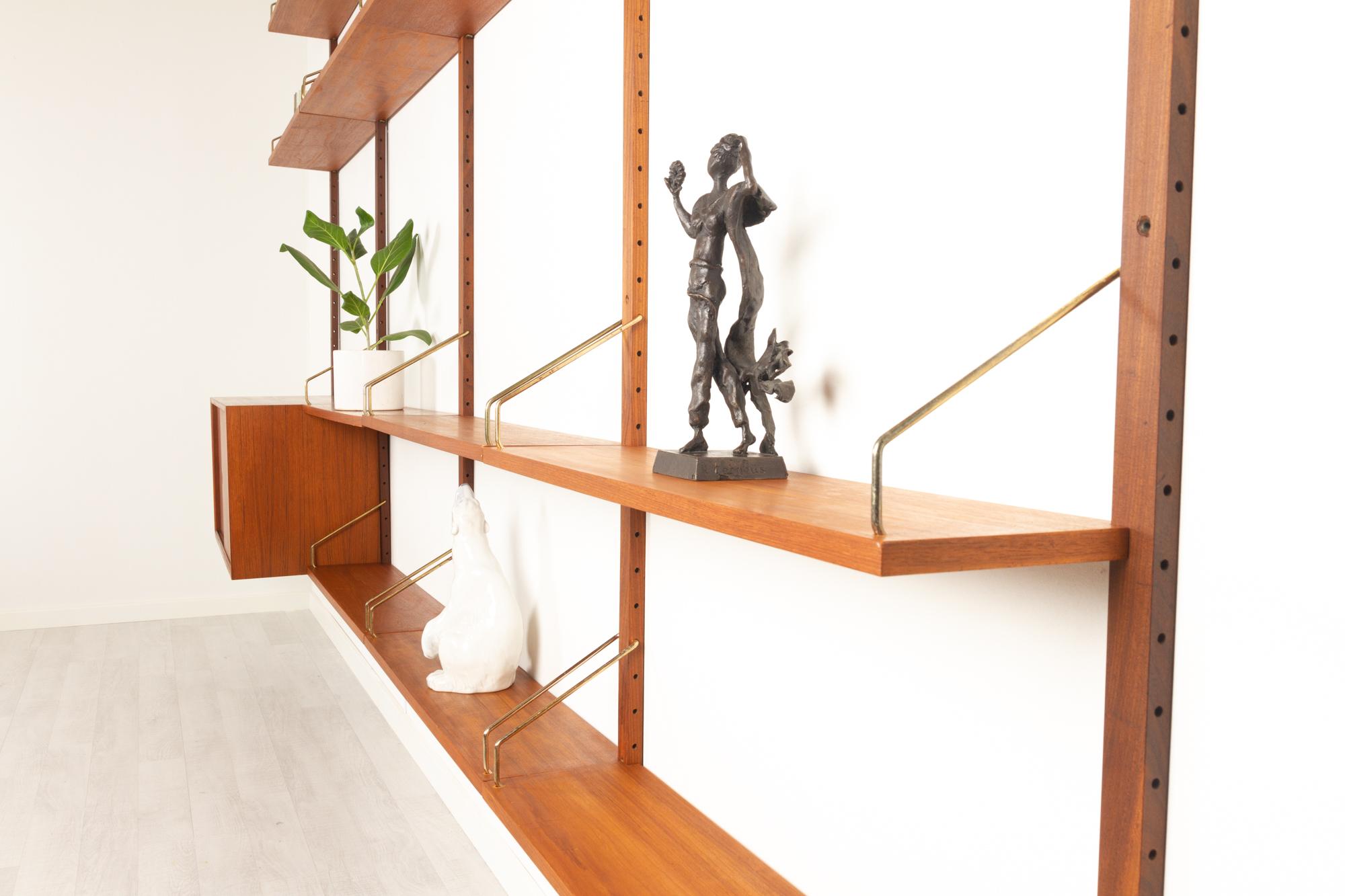 Vintage Danish Teak Wall Unit by Poul Cadovius for Cado, 1960s 8