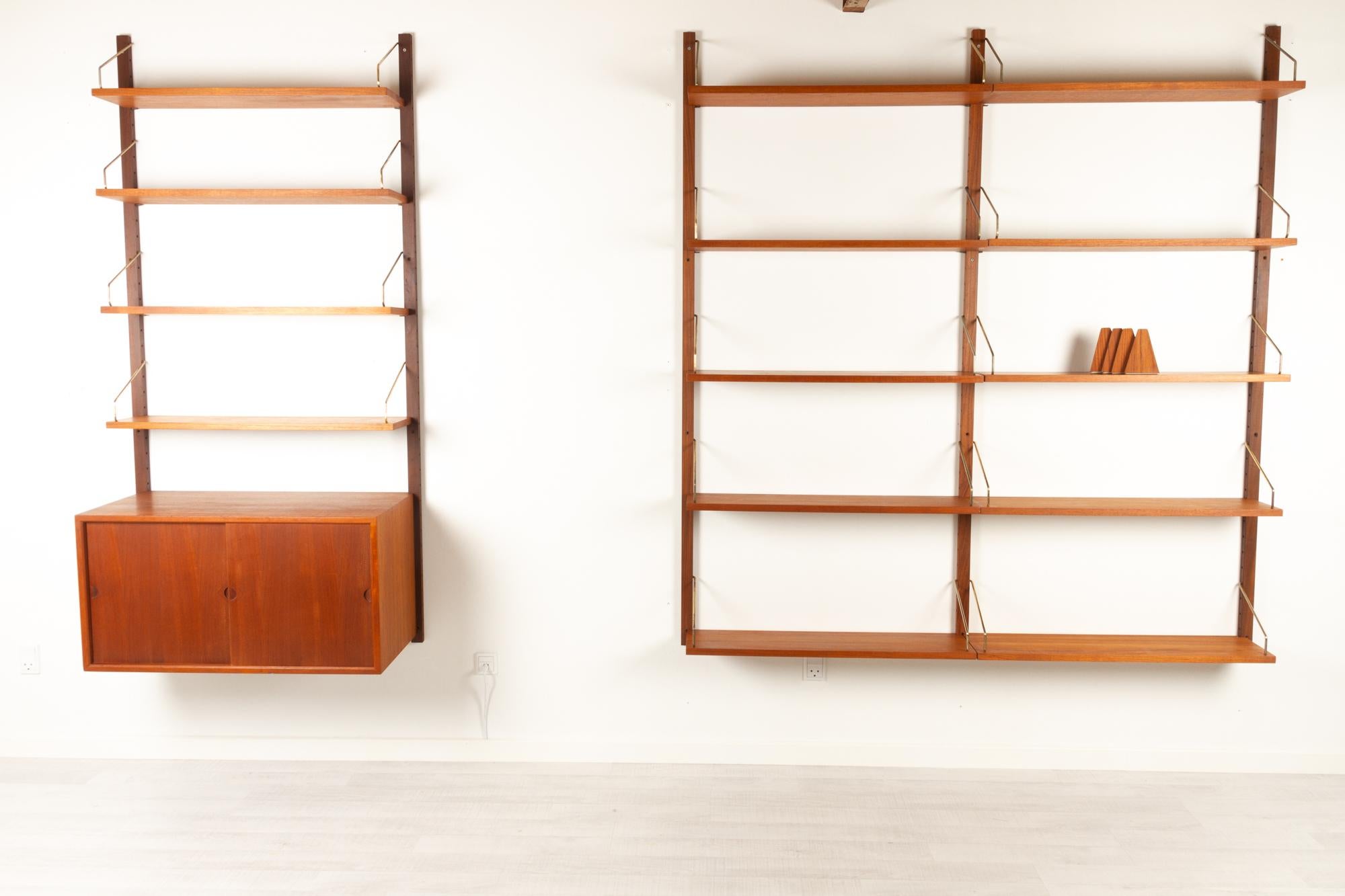 Vintage Danish Teak Wall Unit by Poul Cadovius for Cado, 1960s 10